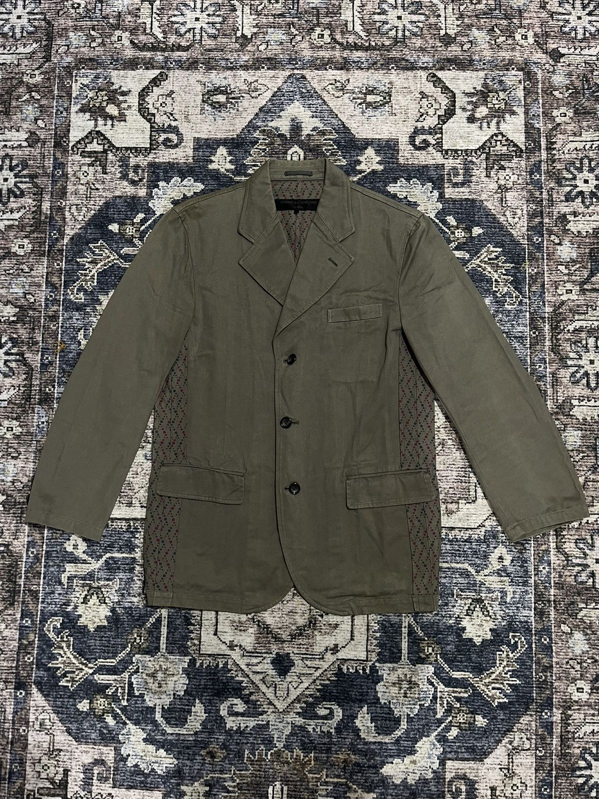 Comme des Garcons 🔥COMME DES GARÇONS HOMME 3 Button Blazer Size US M / EU 48-50 / 2 - 3 Thumbnail