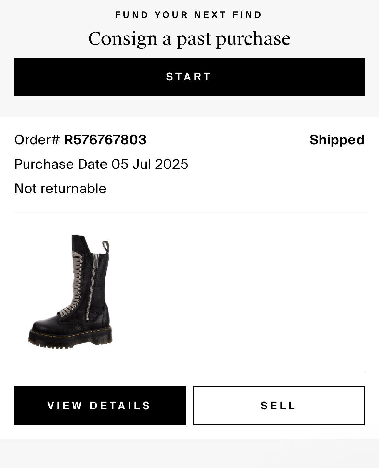 Dr. Martens × Rick Owens Rick Owen Dr. Martens Black Leather Combat Boots Size US 8 / IT 38 - 6 Thumbnail