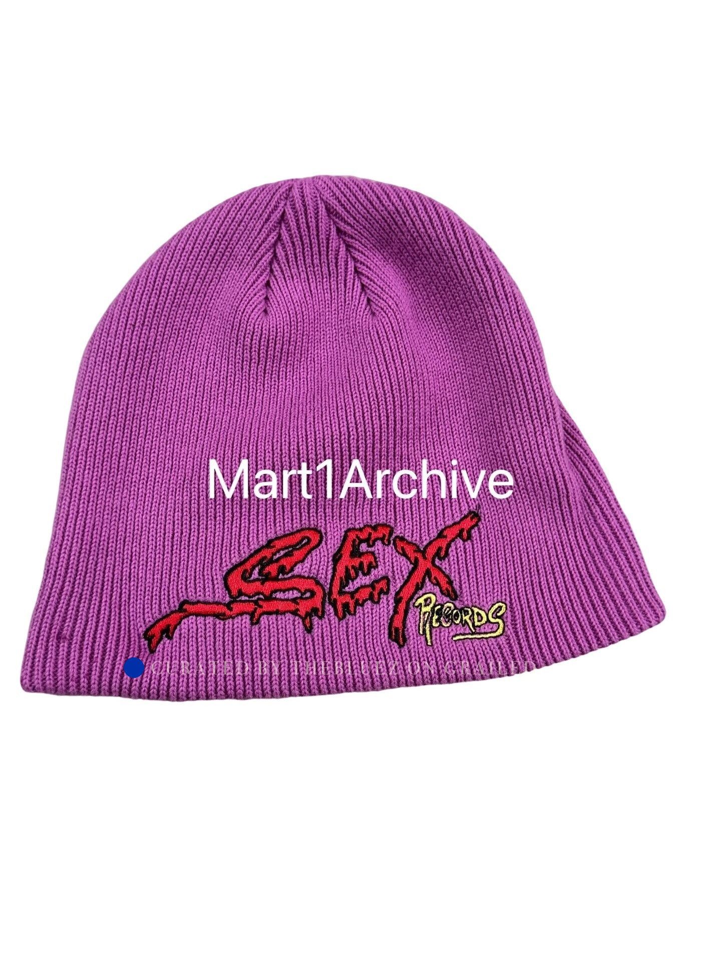 Matty Boy Purple Beanie with Unique Design Size ONE SIZE - 1 Thumbnail