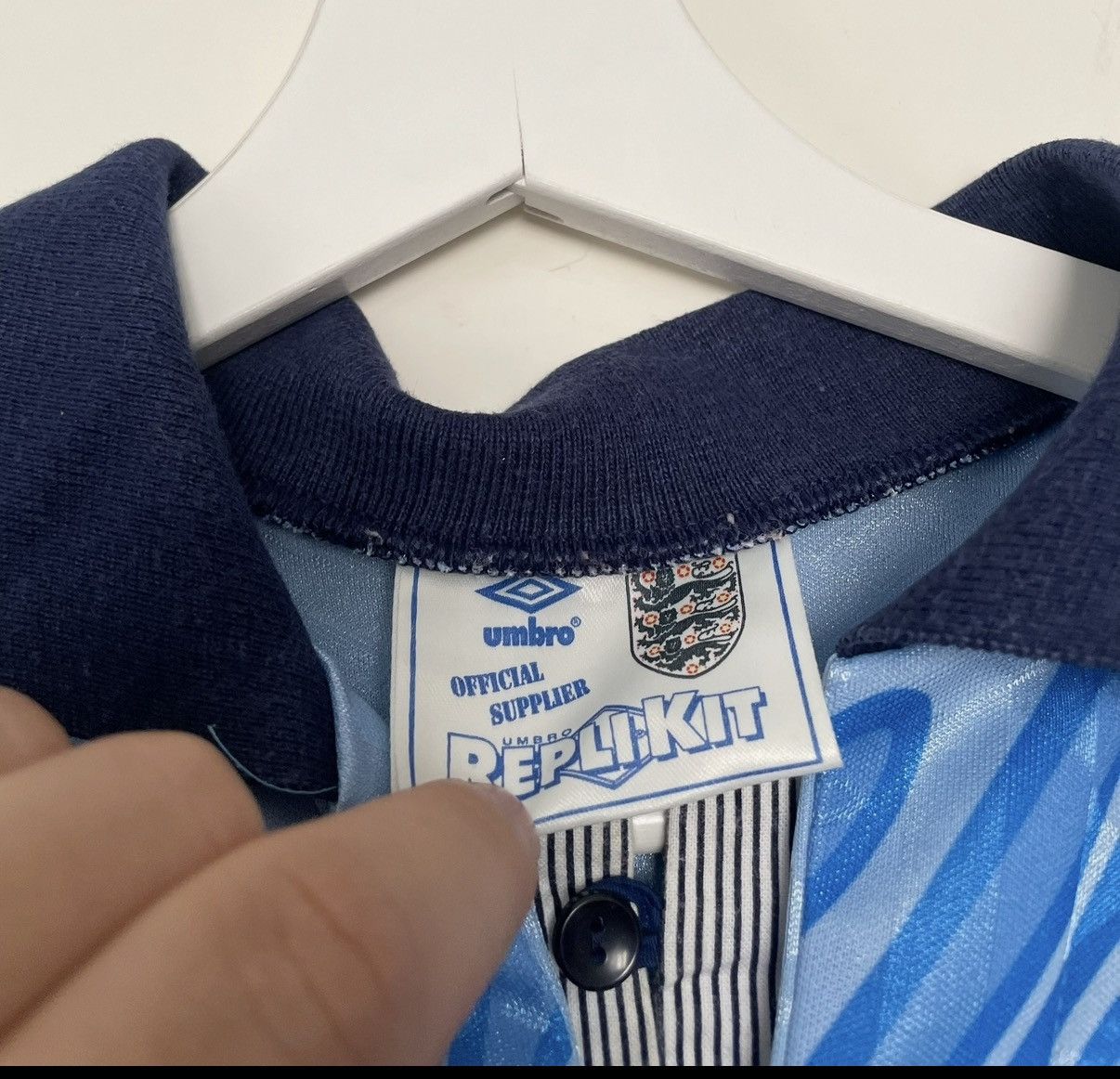 Umbro England 1992 3rd away umbro home jersey Size US XL / EU 56 / 4 - 6 Thumbnail