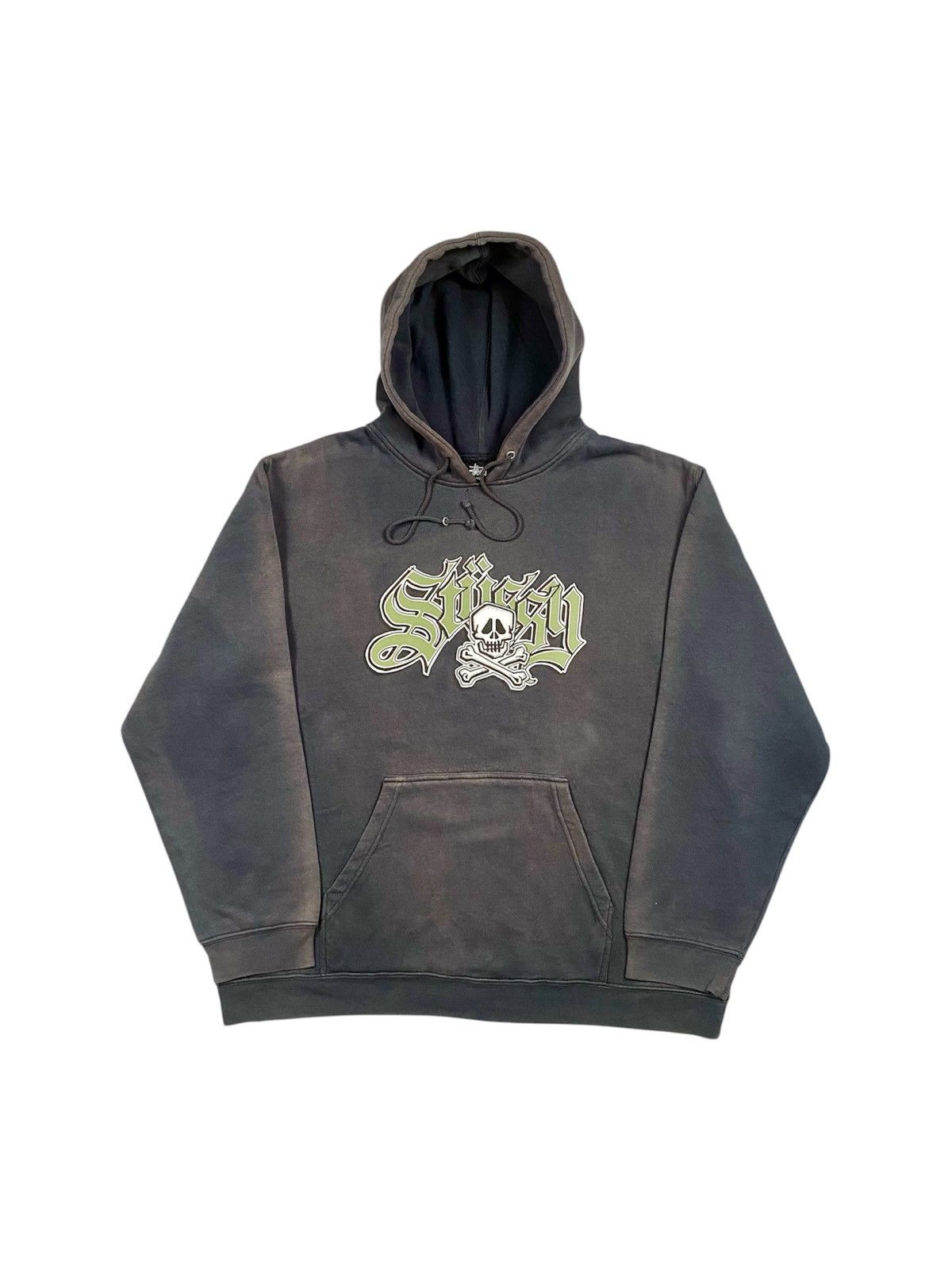 Stussy Grail Vintage y2k Stussy Skulls Goth Sunfaded Pullover Size US XL / EU 56 / 4 - 1 Thumbnail