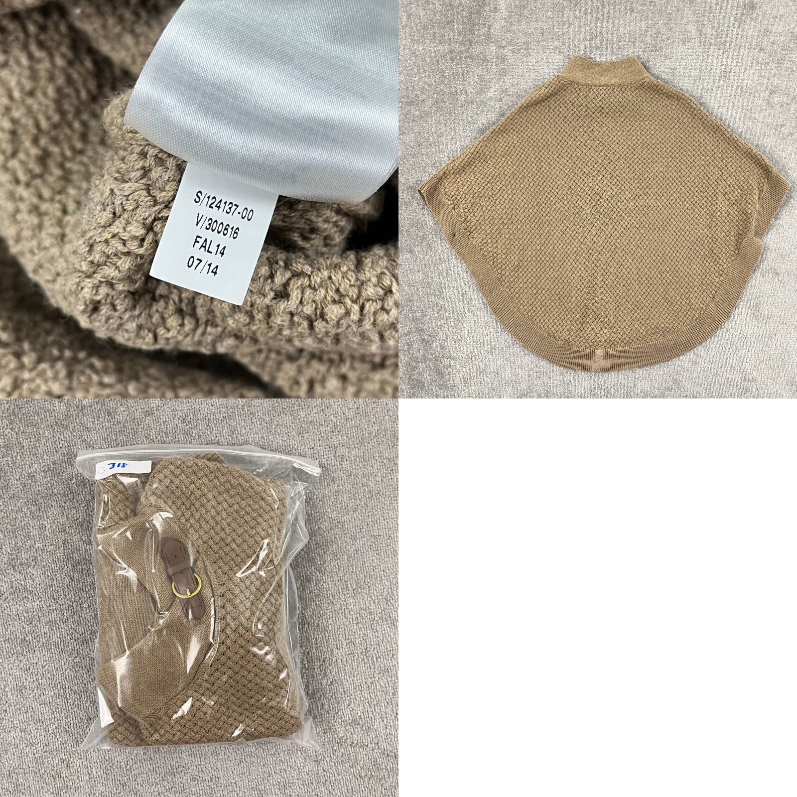 Banana Republic VINTAGEBNANA REPUBLIC Poncho Sweater Womens Small Brown Knit Strap Casual Old Money Size S / US 4 / IT 40 - 8 Thumbnail