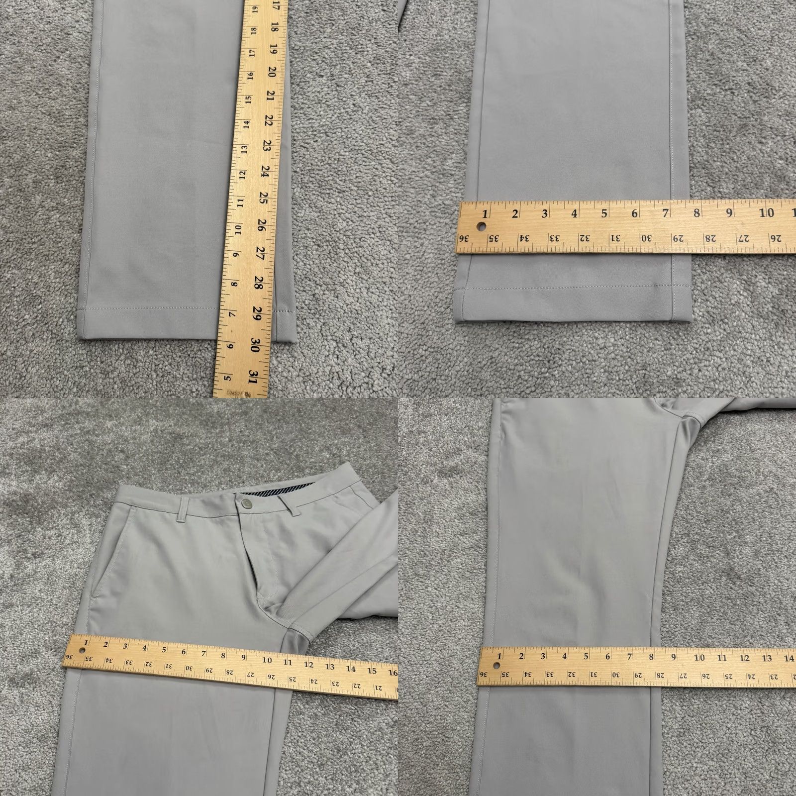 Bonobos Bonobos Mens Gray Slim Fit Straight Leg Golf Chino Pants 31x30 Size US 31 - 10 Thumbnail
