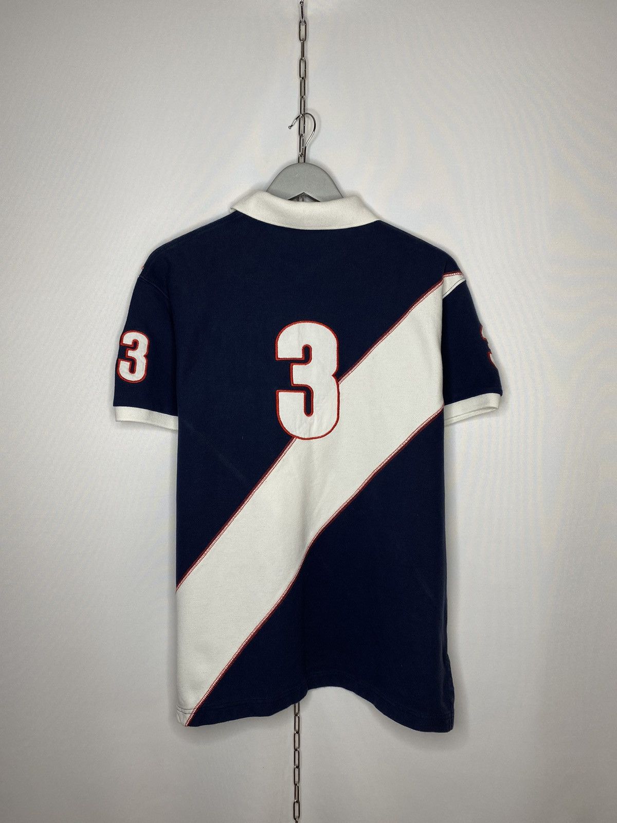 Vintage Hackett London #3 Polo Shirt Short Sleeve Big Logo Menswear