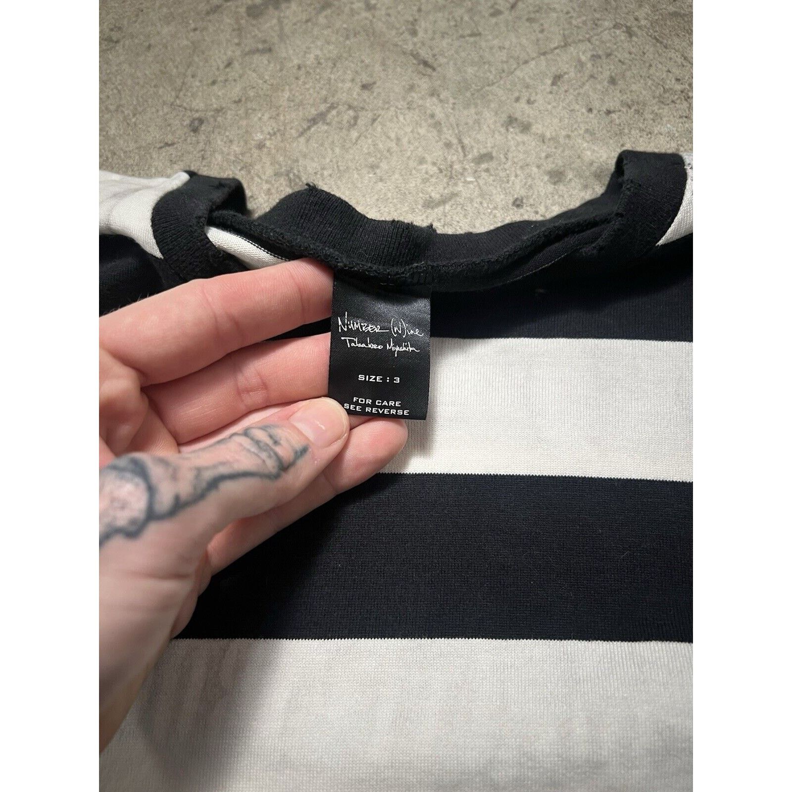 Japanese Brand × Number (N)ine 2005SS "NIGHT CRAWLER" ONE SLEEVE TEE Asymmetric Size 3\ Size US L / EU 52-54 / 3 - 5 Thumbnail