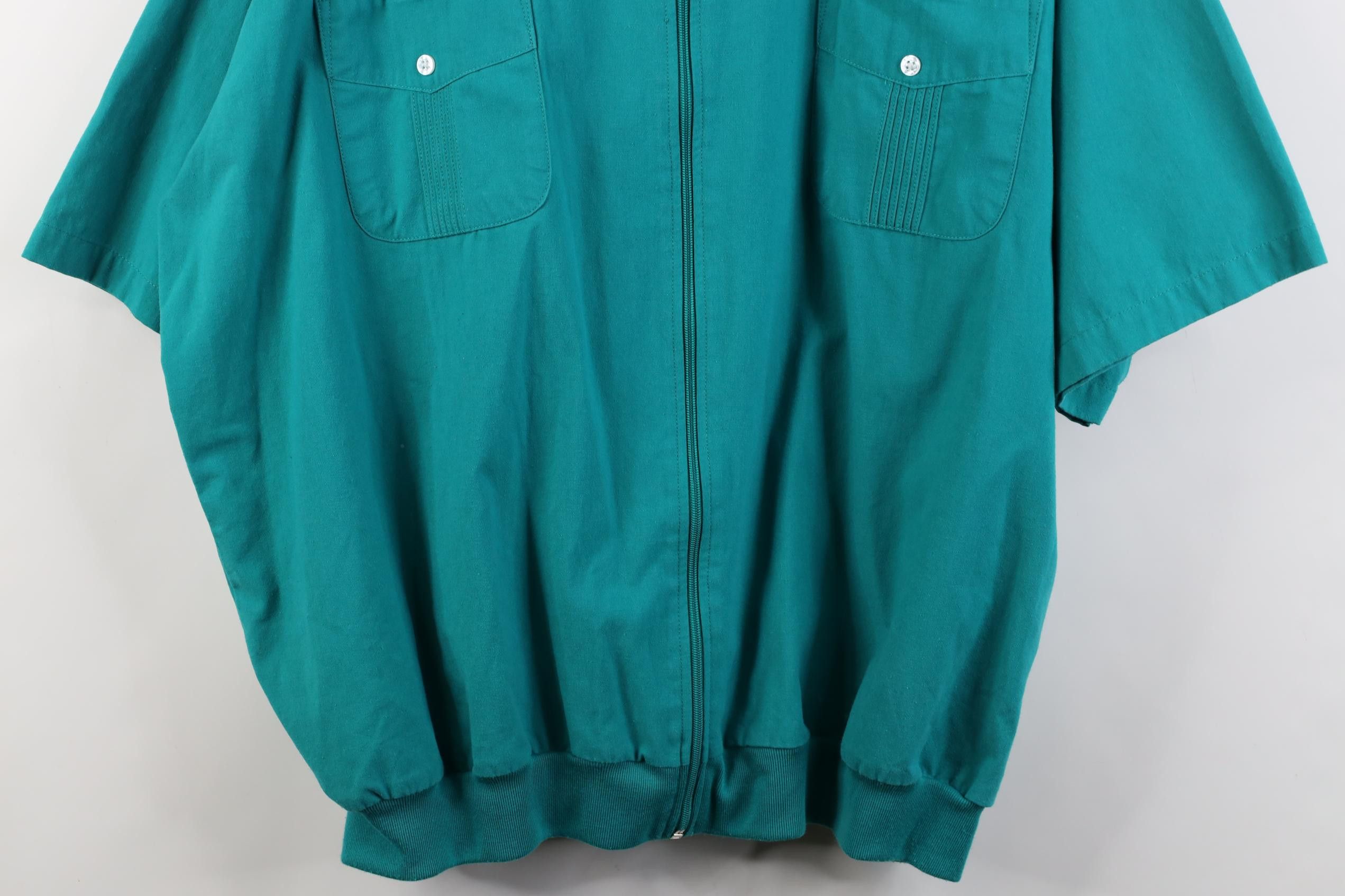 Vintage Vintage 90s Streetwear Full Zip Short Sleeve Shirt Jacket Size US XXL / EU 58 / 5 - 3 Thumbnail