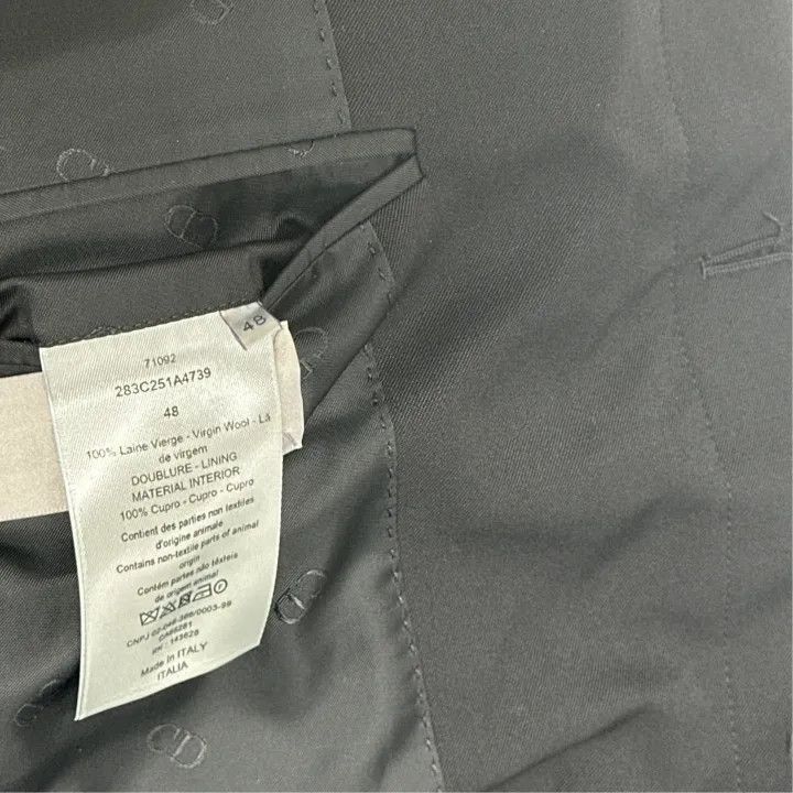 Dior Dior Dior Black Wool Long Sleeve Jacket 0079-2507 Size US M / EU 48-50 / 2 - 3 Thumbnail