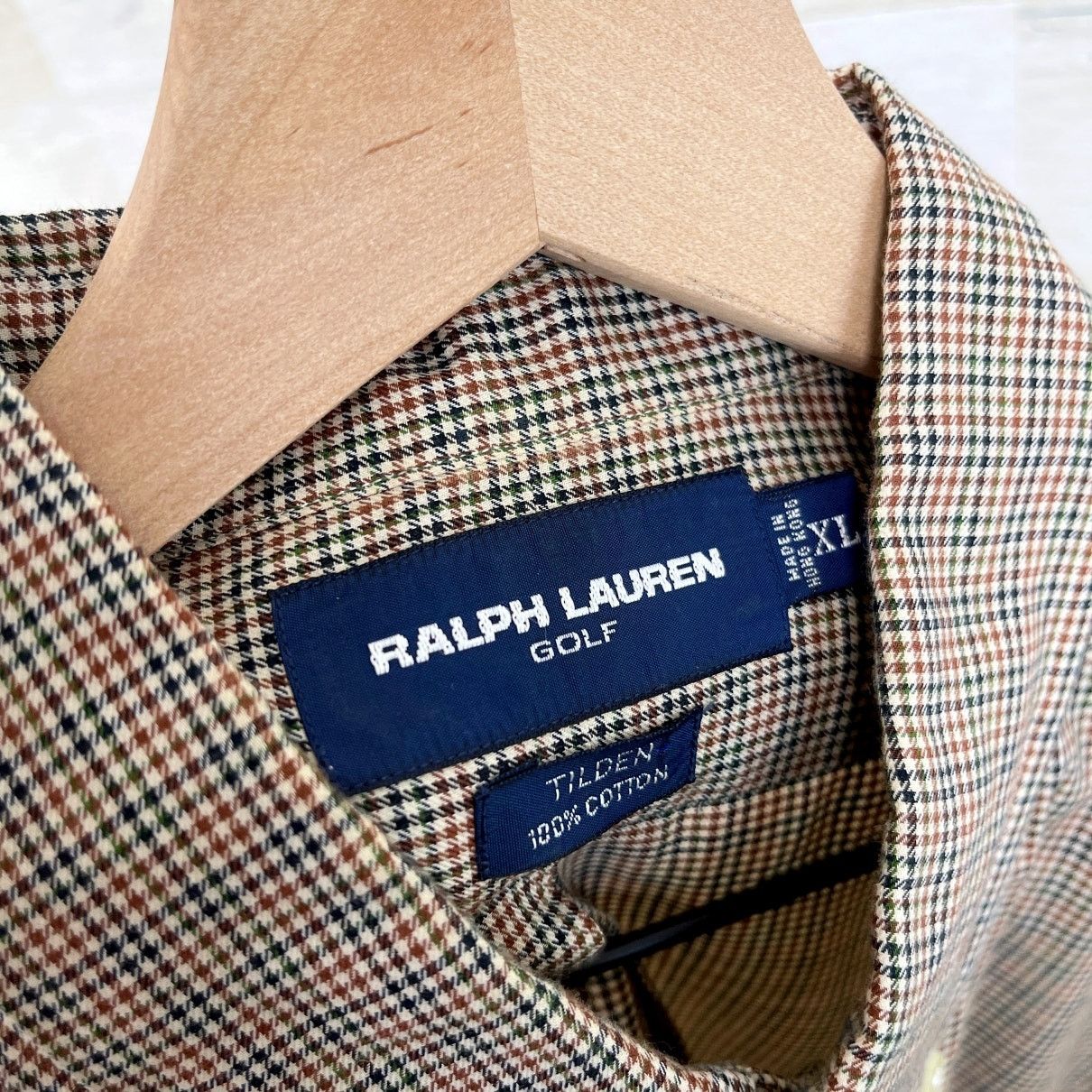 Ralph Lauren Ralph Lauren Golf Vintage Tilden Shirt Brown Plaid Mens XL Size US XL / EU 56 / 4 - 6 Thumbnail