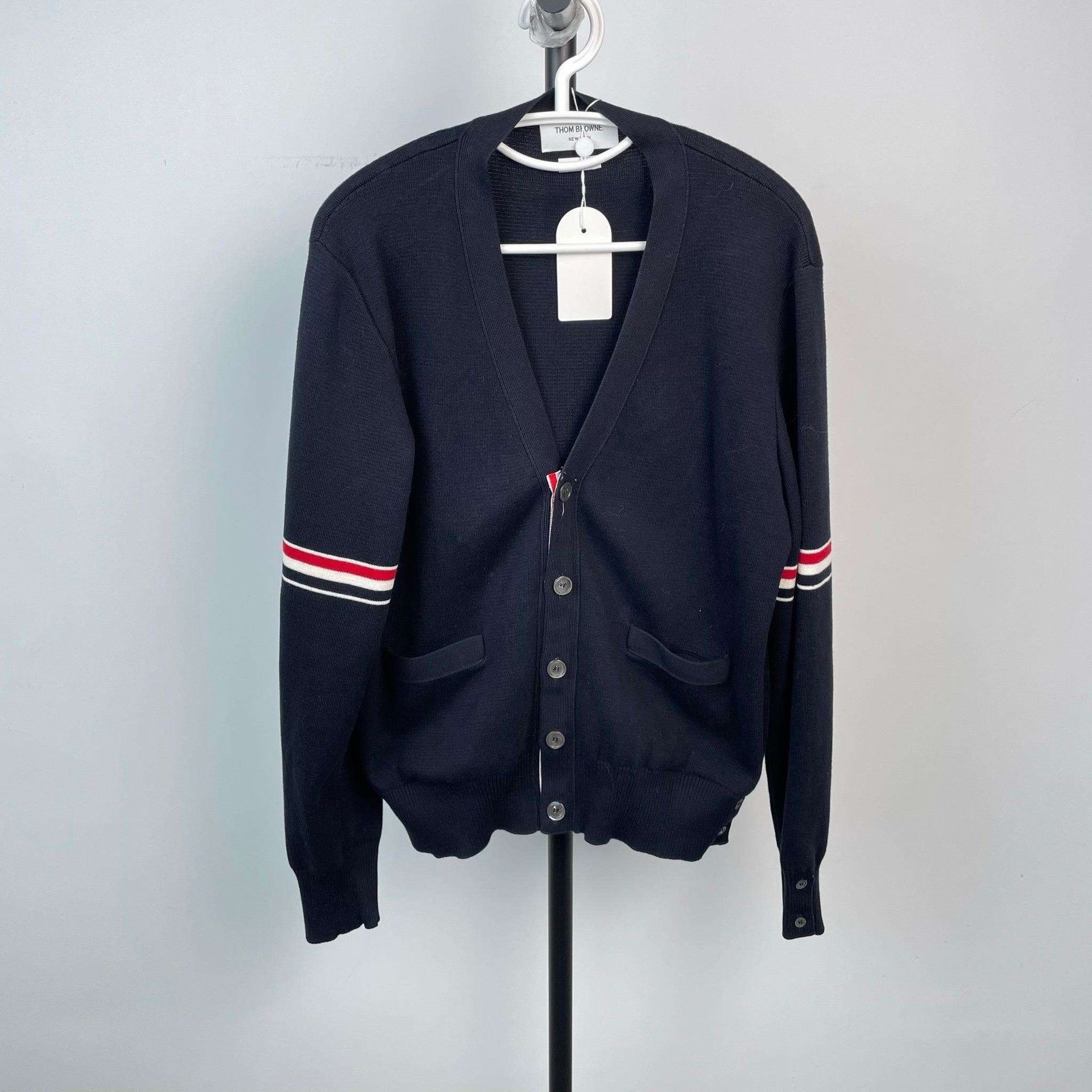 Thom Browne Thom Browne Black Knit Cardigan Size US S / EU 44-46 / 1 - 1 Thumbnail