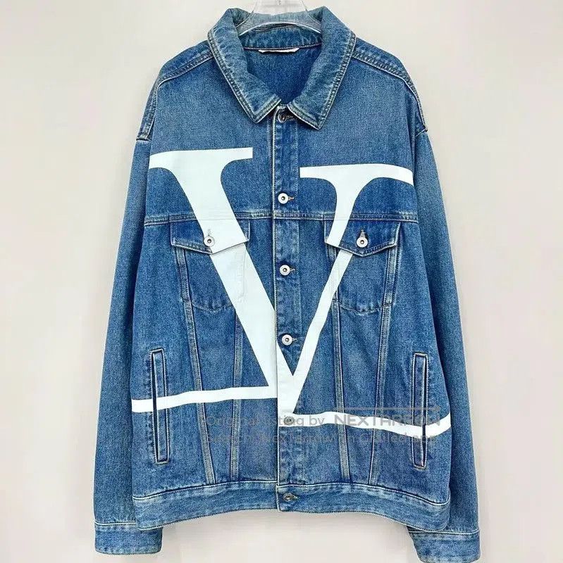 Valentino Valentino Blue Denim Jacket for Men . Size US XL / EU 56 / 4 - 1 Thumbnail