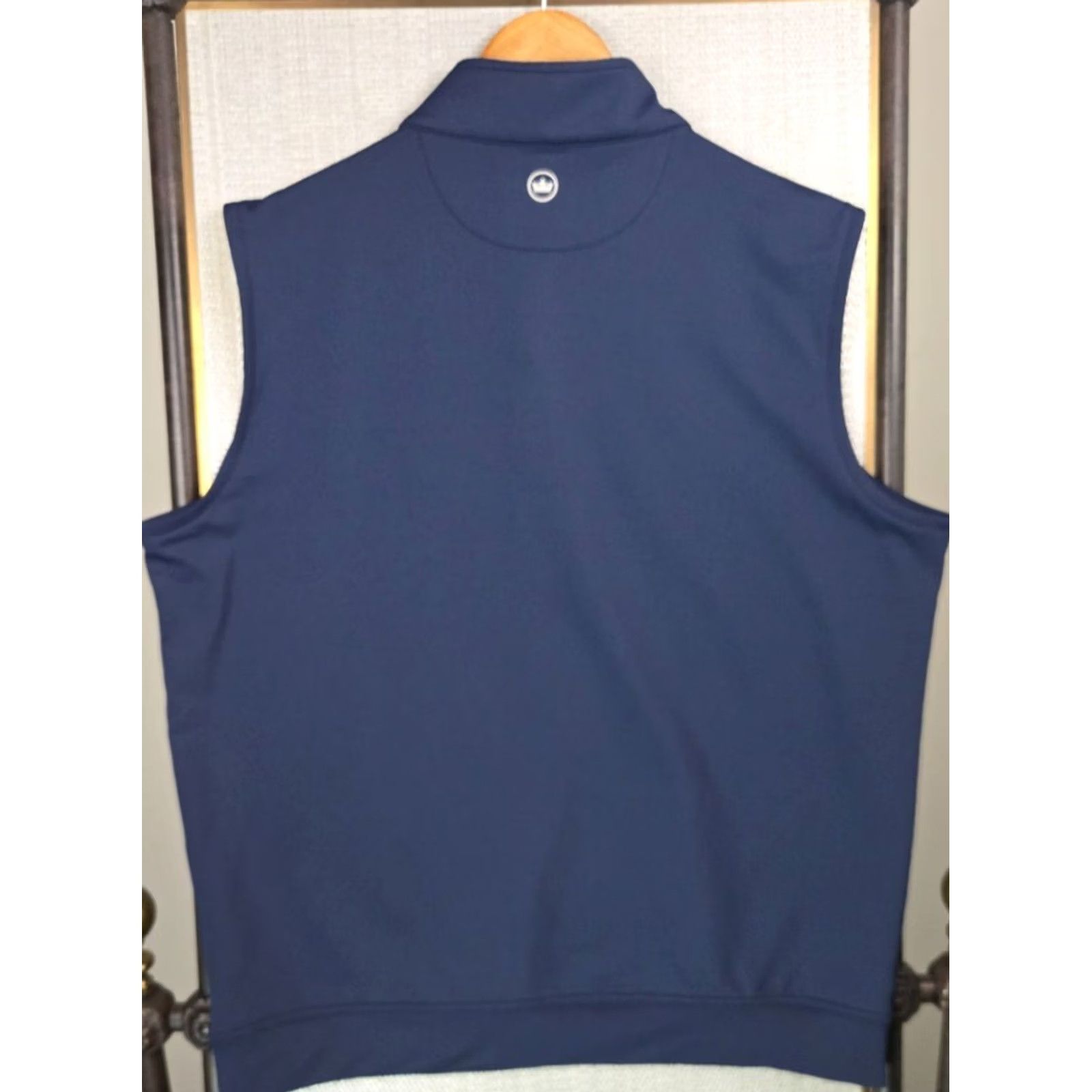 Peter Millar Peter Millar Crown Sport Perth Wicking Mens 1/4 Zip Vest Pullover Blue Golf Casual Shirt Jacket Windbreaker Stand-Up Collar Large Mens Size US L / EU 52-54 / 3 - 5 Thumbnail