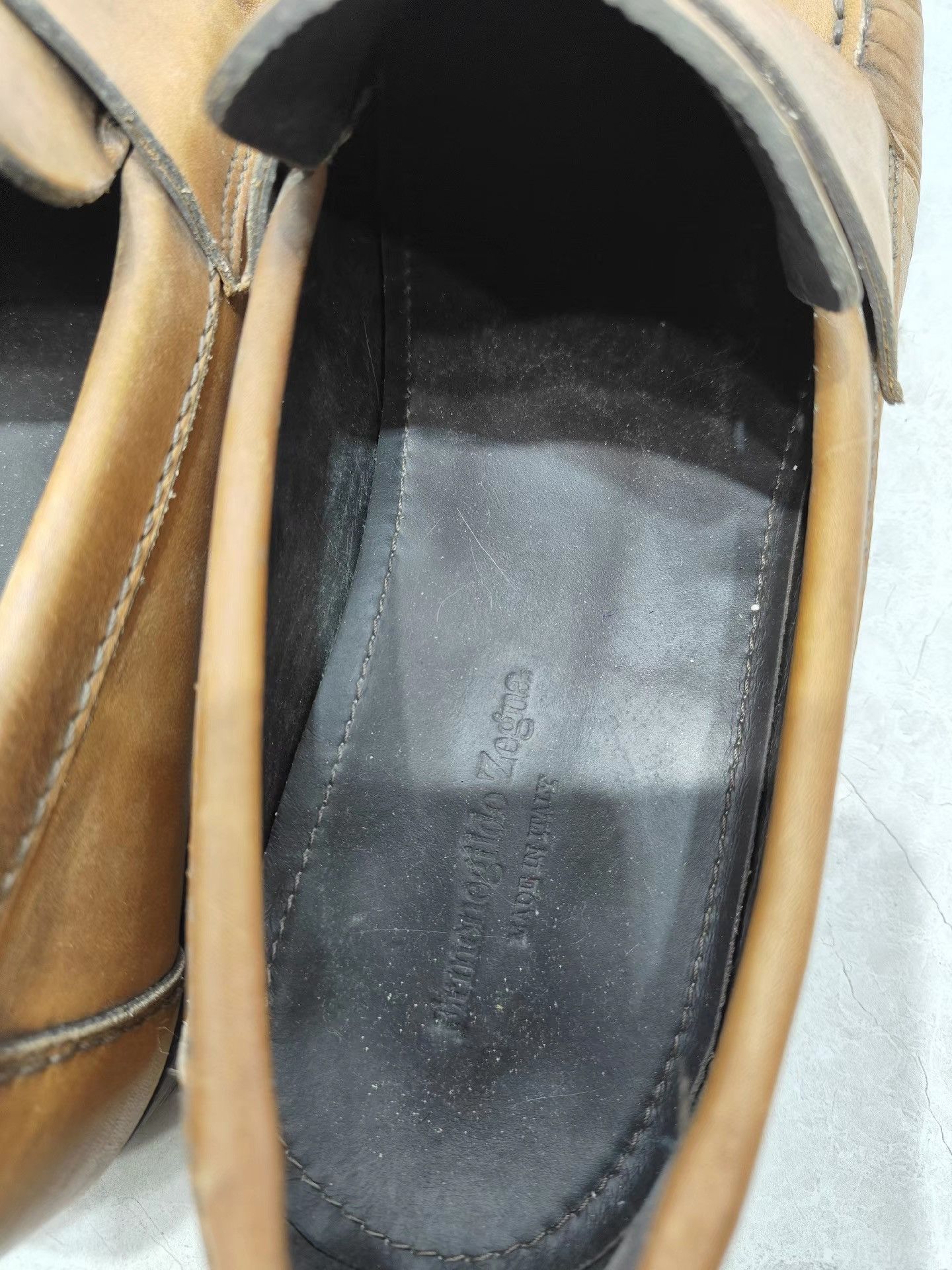 Ermenegildo Zegna Zegna Men's Casual Leather Shoes K29 Size US 7 / EU 40 - 3 Thumbnail
