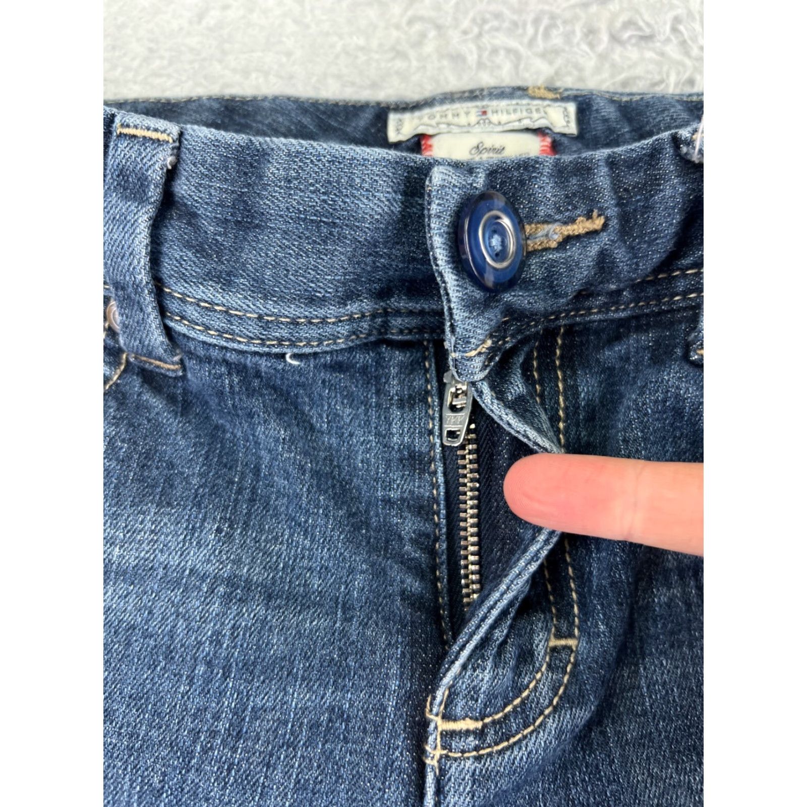 Tommy Hilfiger Tommy Hilfiger Jeans Womens 8 Blue Denim Skinny Leg 28x28 Vintage No Size 30" / US 8 / IT 44 - 5 Thumbnail