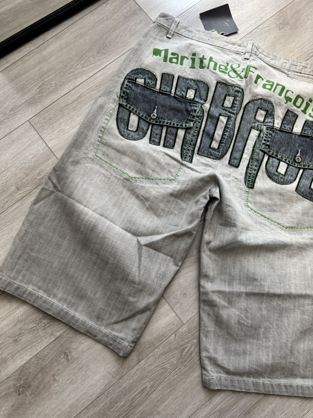 Marithe + Francois Girbaud Vintage Marithe Francois Girbaud Parachute Cargo Shorts Size US 40 / EU 56 - 3 Thumbnail