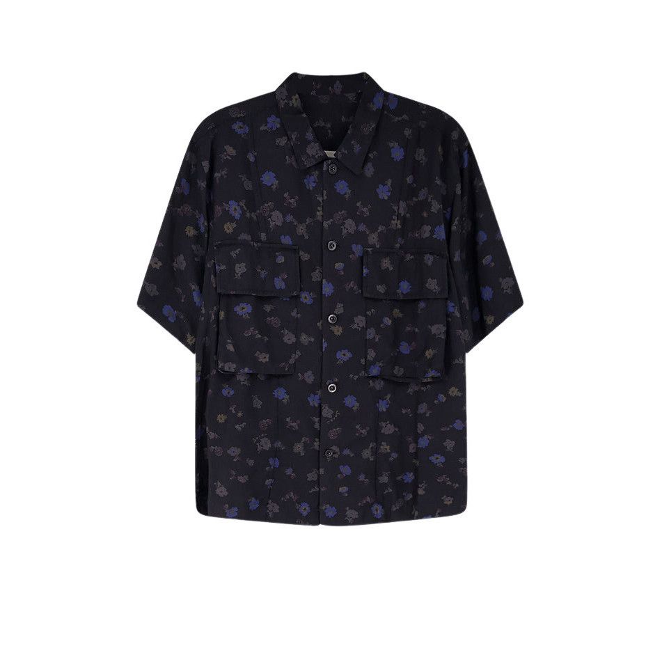Sacai Sacai Floral Embroidered Patch Shirt | Grailed