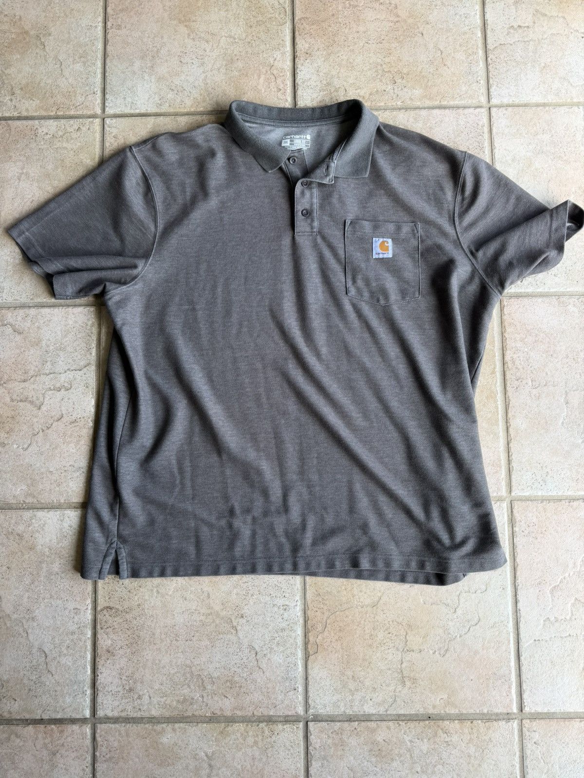 Carhartt Gray Loose Fit Carhartt Polo Size US XXL / EU 58 / 5 - 1 Thumbnail