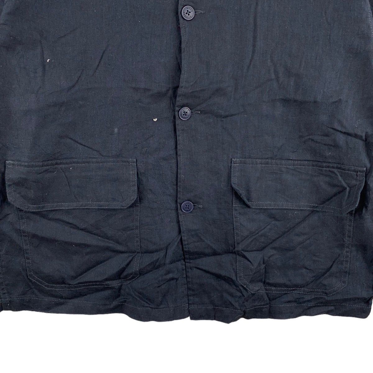 Japanese Brand BACK NUMBER Japan Brand Button Up Black Denim Jeans Coat Size US M / EU 48-50 / 2 - 3 Thumbnail
