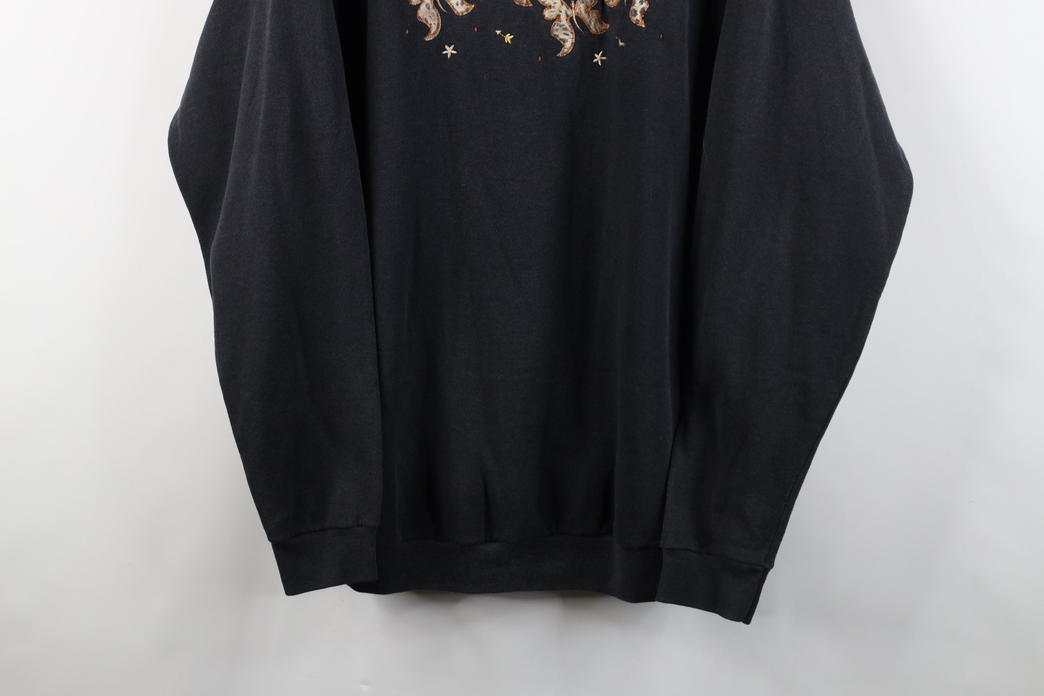 Vintage Vintage 90s Streetwear Butterfly Crewneck Sweatshirt USA Size XL / US 12-14 / IT 48-50 - 3 Thumbnail