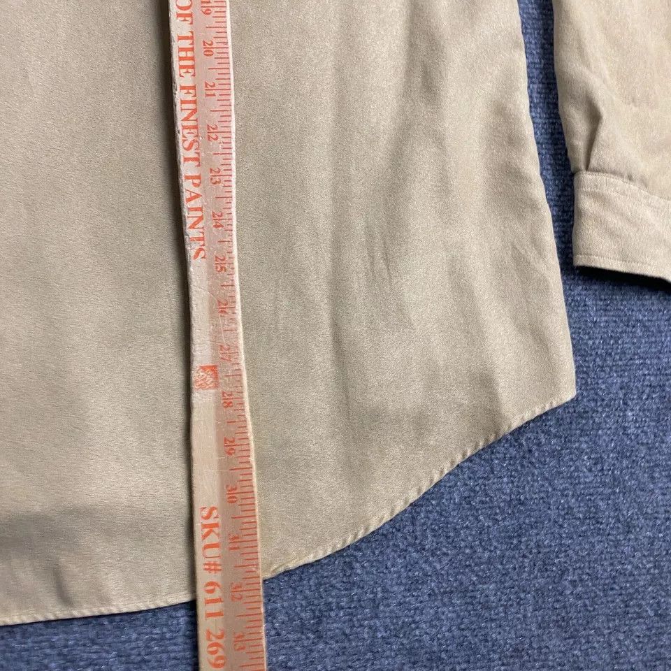 Alfani Alfani Shirt Men's XL Suede Button Up Pocket Vintage Size US XL / EU 56 / 4 - 7 Thumbnail