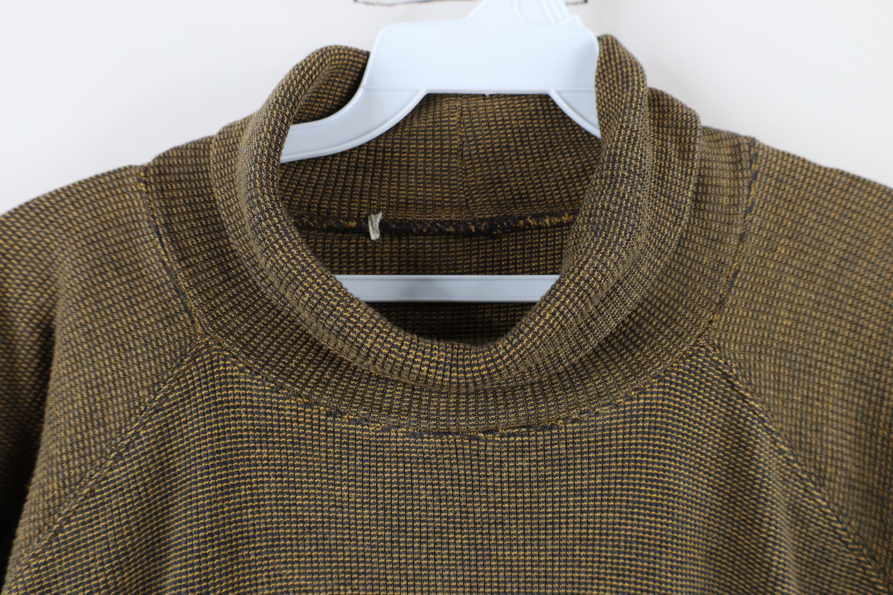 Vintage Vintage 90s Streetwear Baggy Fit Knit Turtleneck T-Shirt Size US L / EU 52-54 / 3 - 6 Thumbnail
