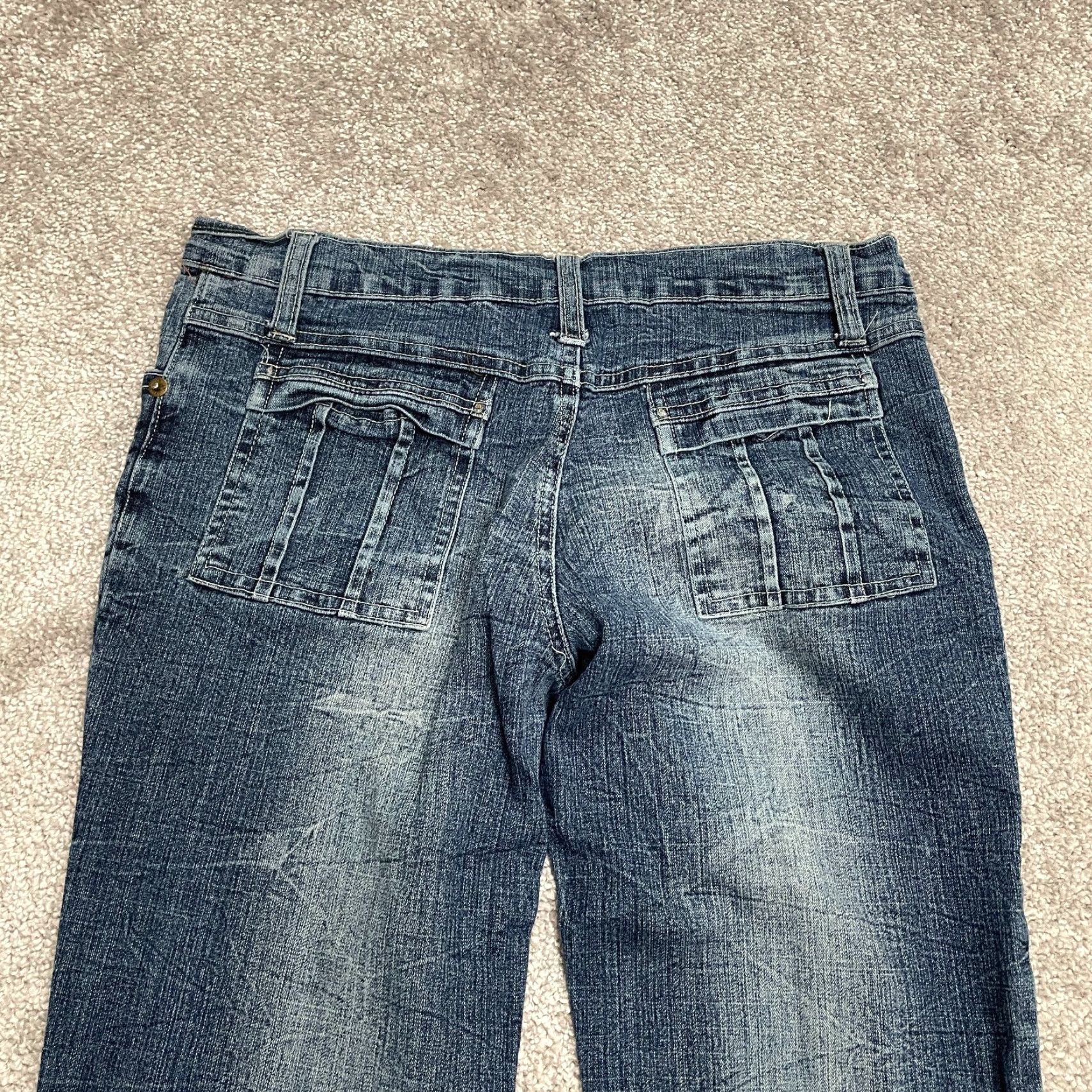 Vintage Okie Dokie Jeans Womens Bootcut Denim 28 Blue 100% Cotton Mid Rise 29x28 Casual Size 28" / US 6 / IT 42 - 4 Thumbnail