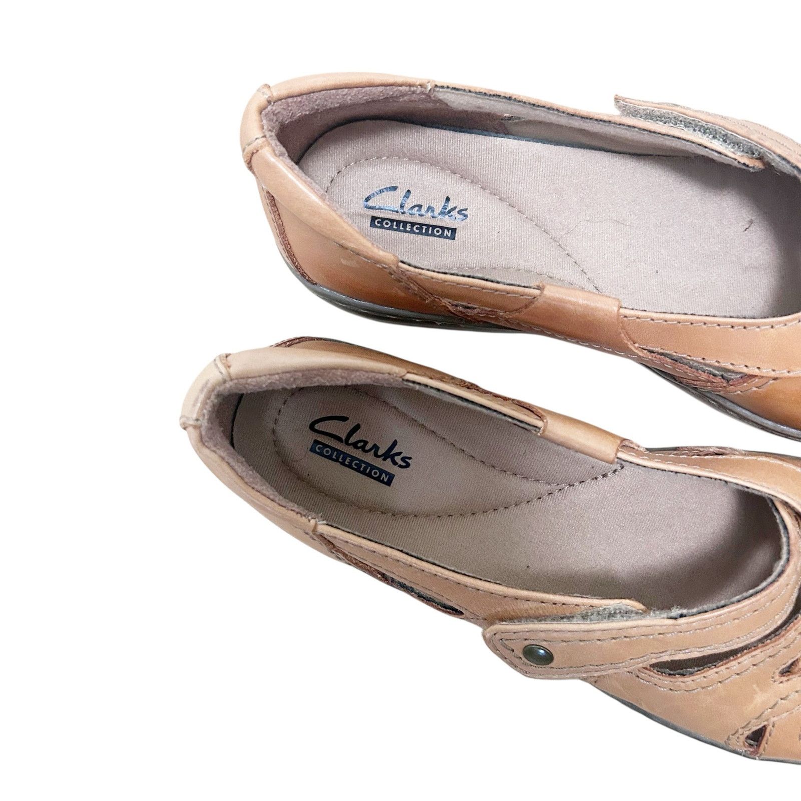 Clarks Clarks Brown Leather Evianna Peal Shoes Sz 7.5 Size US 7.5 / IT 37.5 - 2 Thumbnail