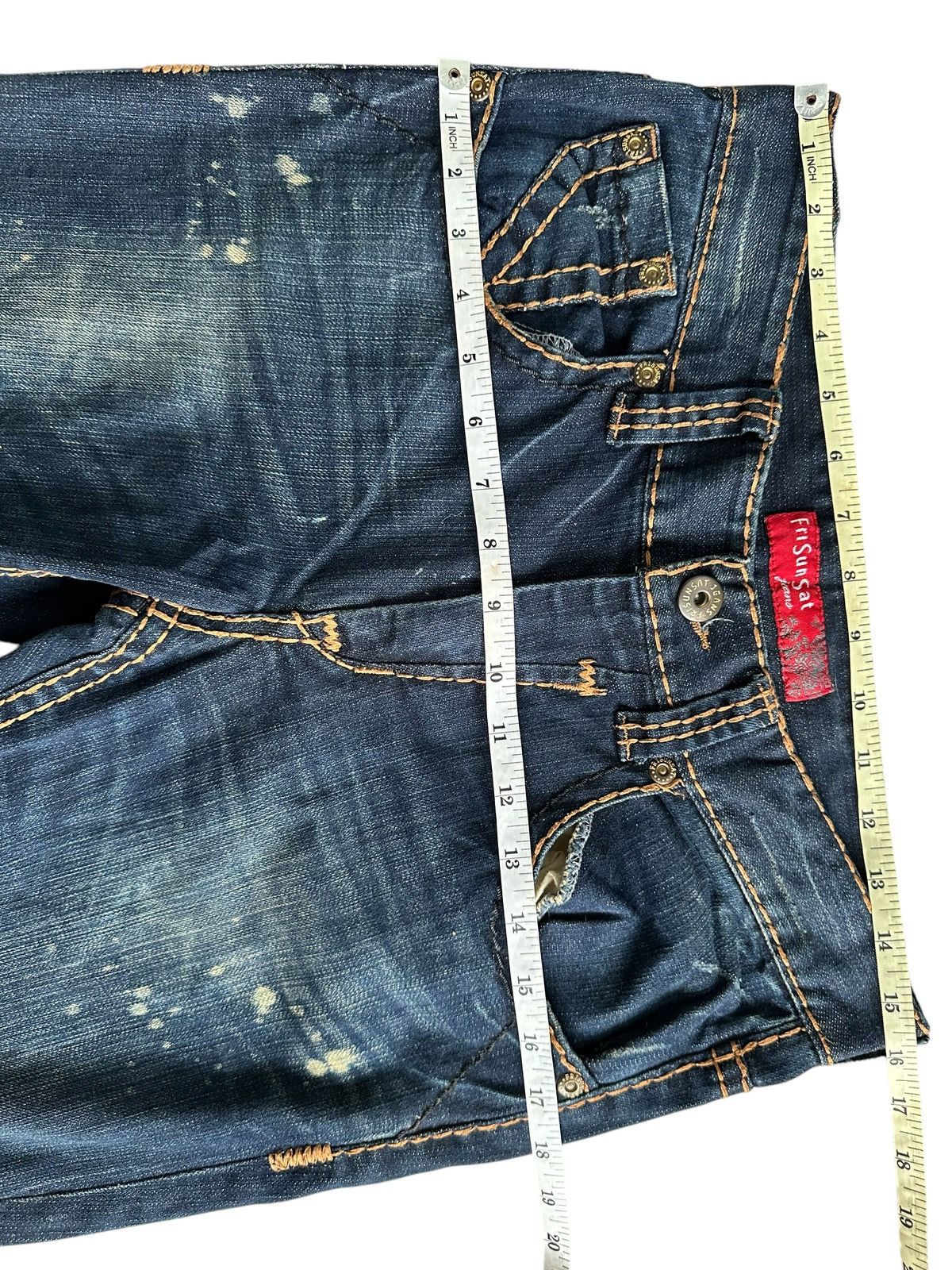 Hysteric Glamour VINTAGE OUTER SEAM FRISUNSAT JEANS KENDRICK LAMAR STYLE Size US 31 - 10 Thumbnail
