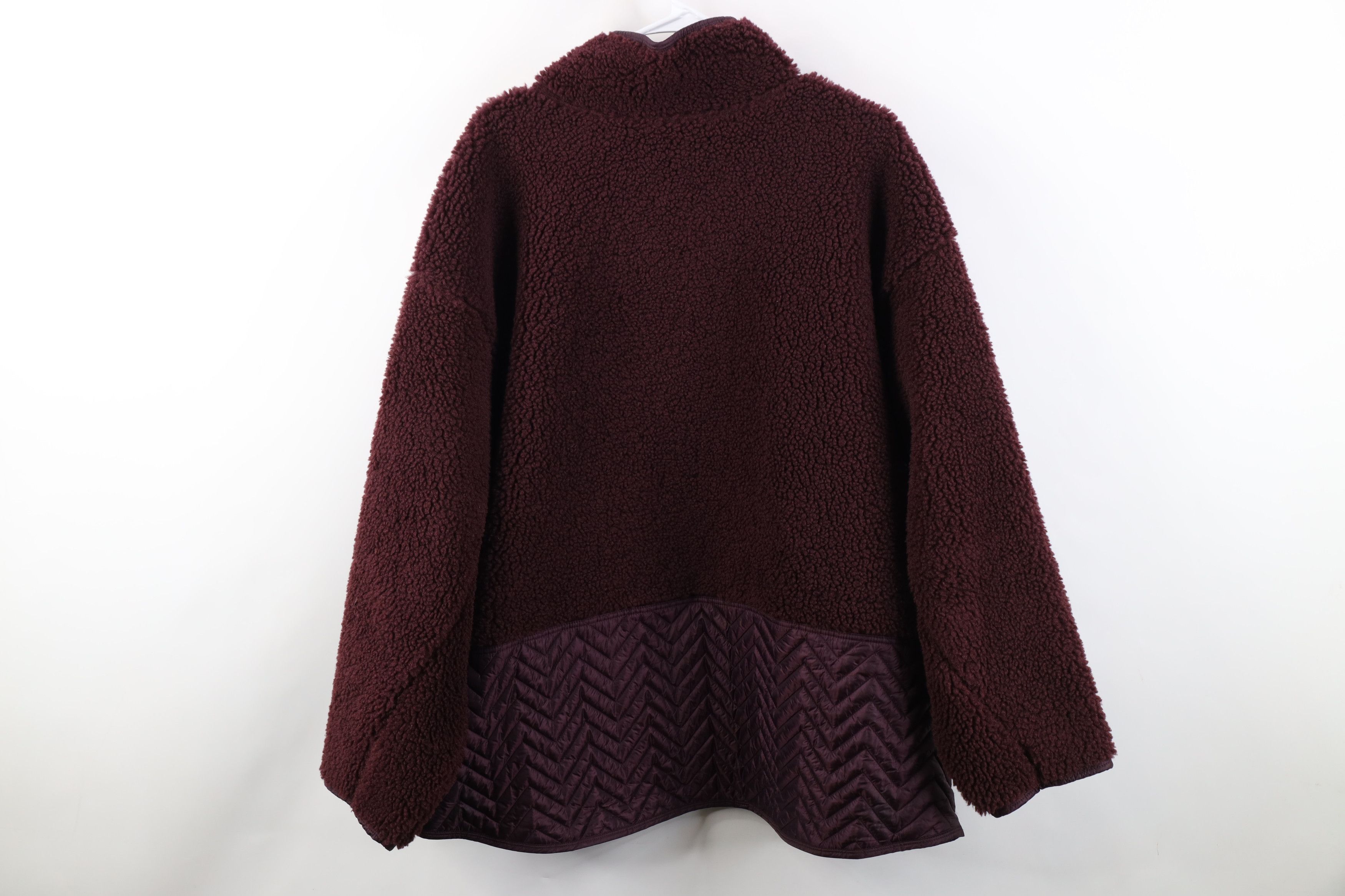 Athleta Athleta Deep Pile Fleece Snap Button Pullover Jacket Top Size XXL / US 16-18 / IT 52-54 - 10 Thumbnail
