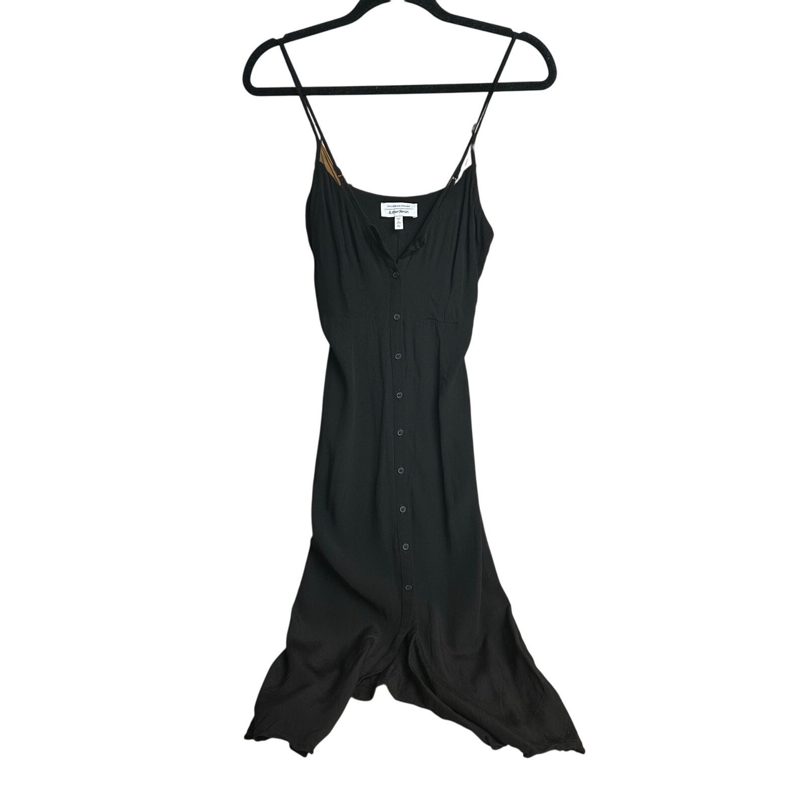 & Other Stories & Other Stories Black Midi Dress Size 2 Size XS / US 0-2 / IT 36-38 - 1 Thumbnail