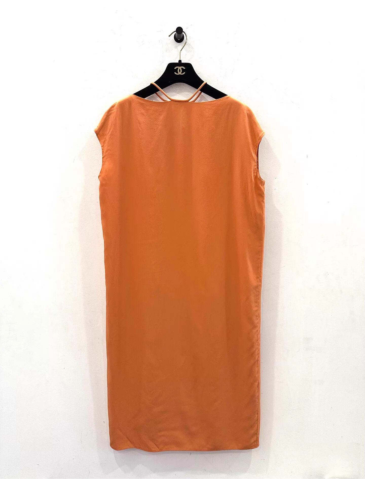 Hermes Hermes Women's Orange Silk Sleeveless Dress Size XS / US 0-2 / IT 36-38 - 1 Thumbnail