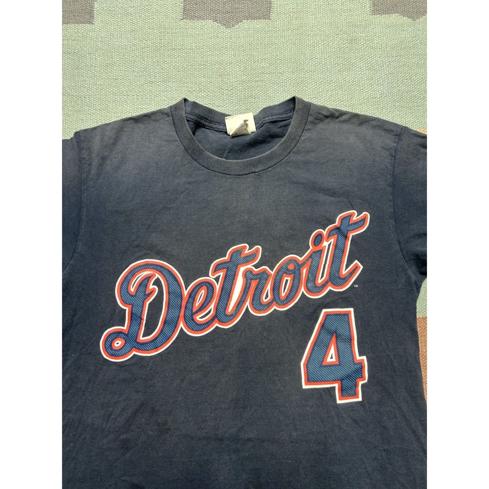 MLB VINTAGE Detroit Tigers T-Shirt Bobby Higginson #4 MLB Blue M & M Men Medium Sized Shirt Size US M / EU 48-50 / 2 - 4 Thumbnail