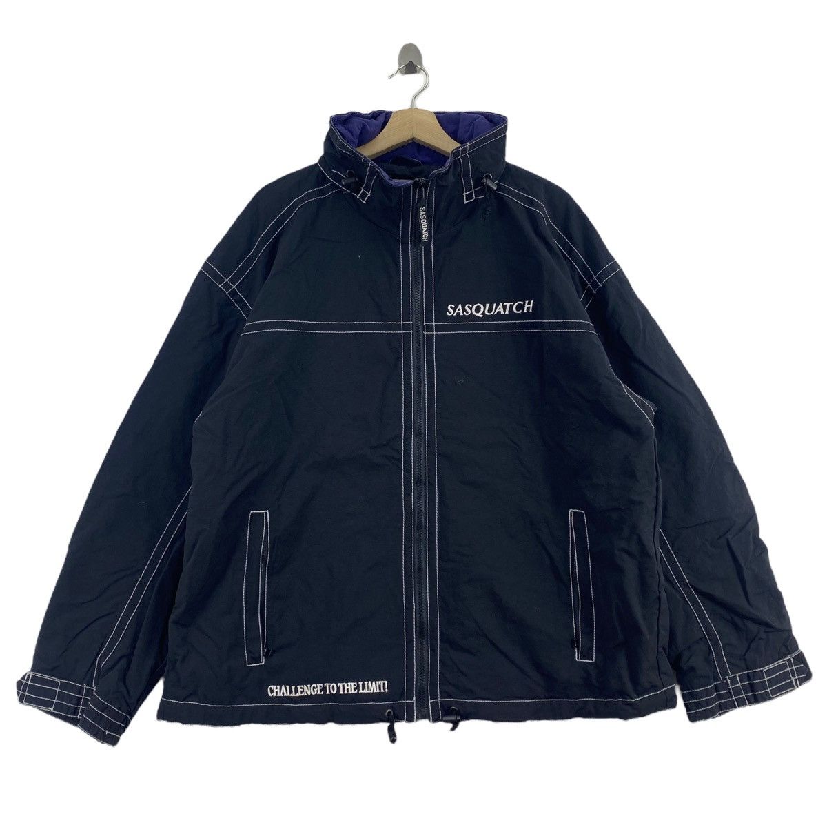 Japanese Brand SASQUATCH Japanese Brand Embroidered Brand Snoowboard Snow Size US XXL / EU 58 / 5 - 1 Thumbnail