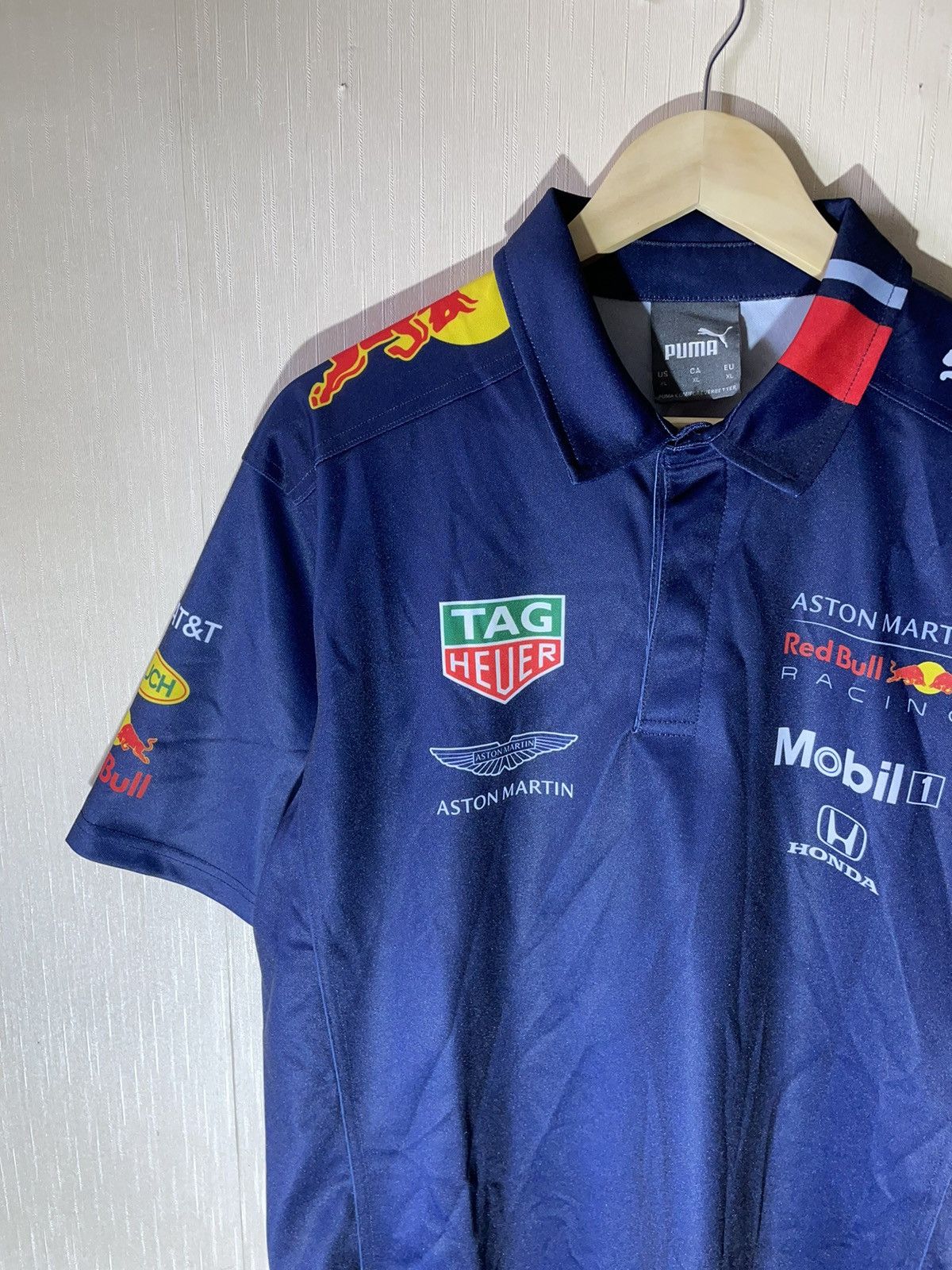 Vintage Puma Red Bull racing streetwear polo shirt Size US XL / EU 56 / 4 - 5 Thumbnail