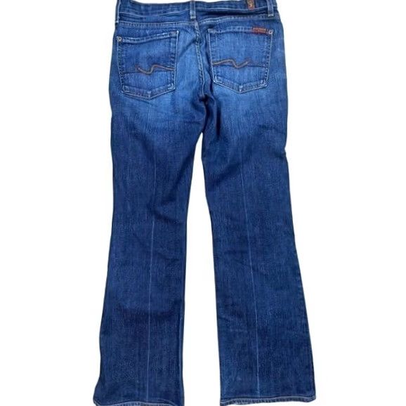 7 For All Mankind Seven For All Mankind Jeans Bootcut Dark Wash Mid Rise Women 29 Size 29" - 2 Thumbnail