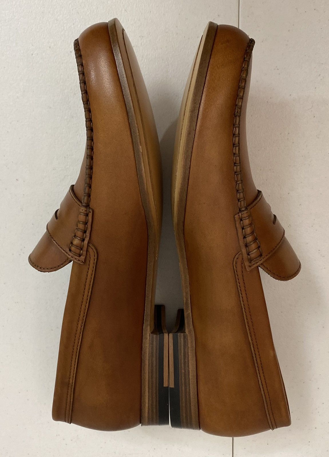 Dsquared2 Dsquared2 🇮🇹 Brown Leather Handmade Penny Loafer 12 NEW Size US 12 / EU 45 - 7 Thumbnail