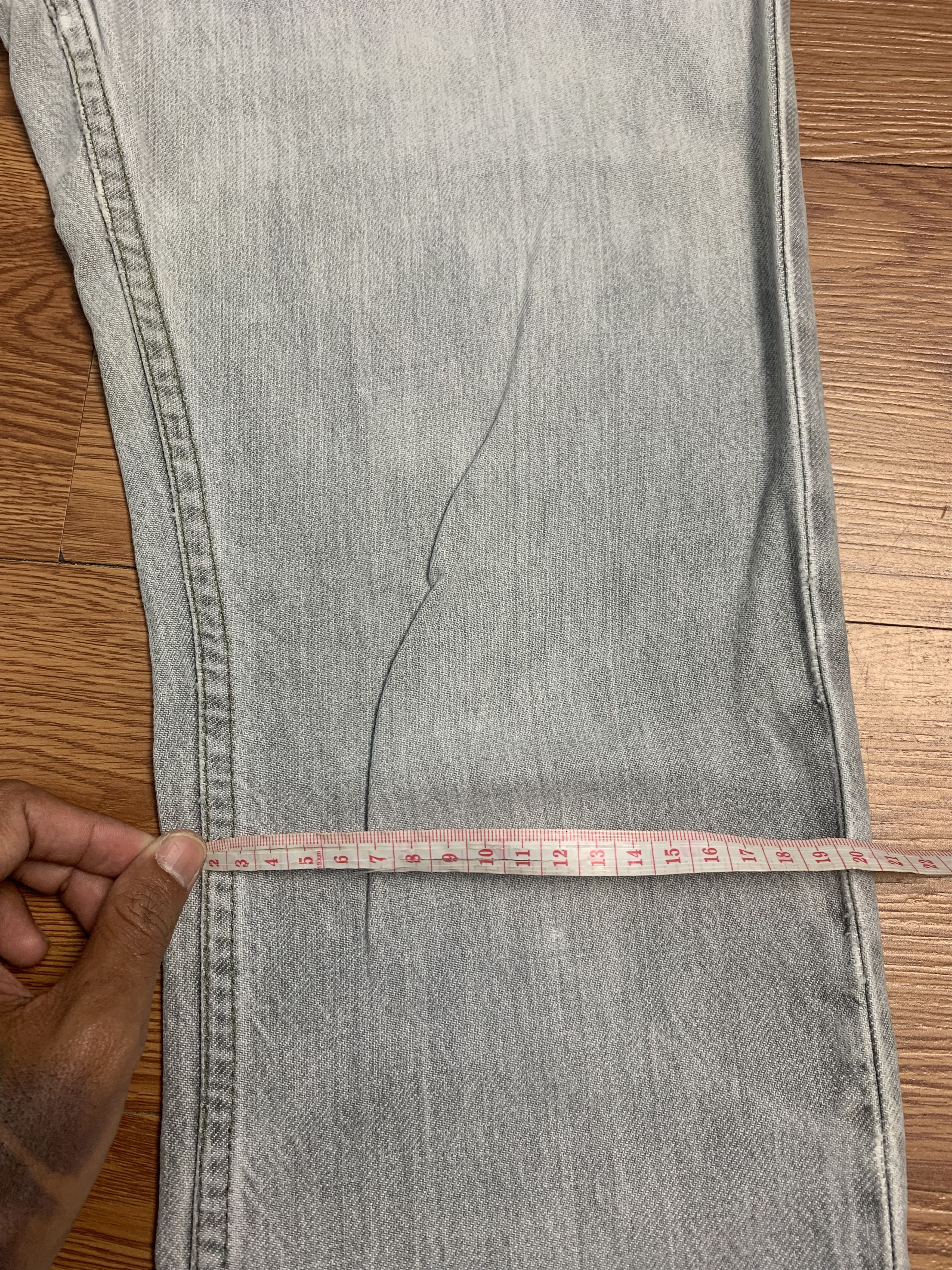 Helmut Lang Helmut Lang 1998 Gray Washed Denim Size US 29 - 17 Thumbnail