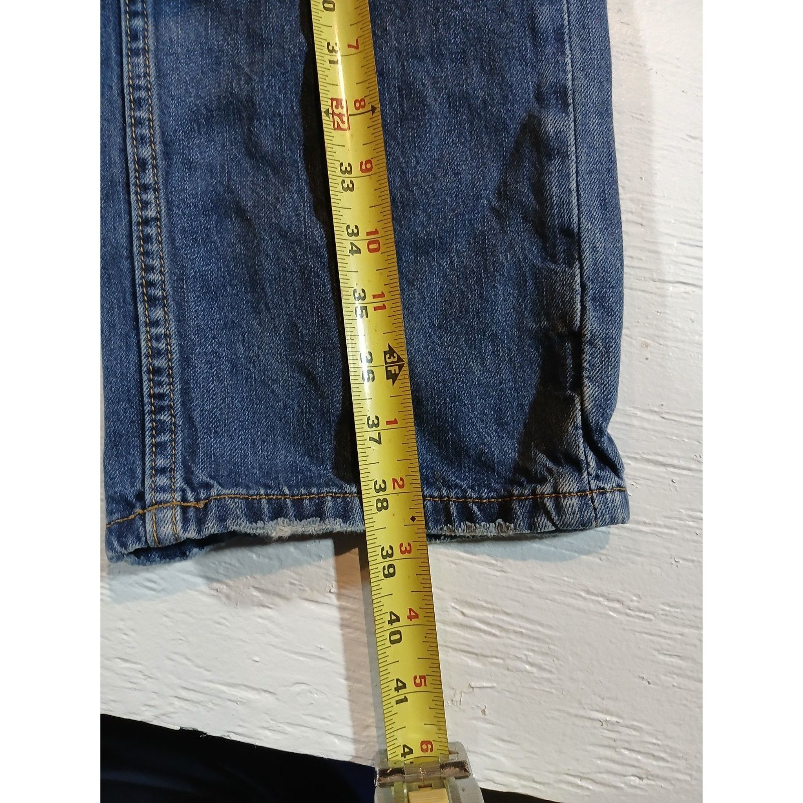 Adam Levine Adam Levine (34x30) Men's Relaxed Straight Blue Denim Jeans Size US 34 / EU 50 - 5 Thumbnail