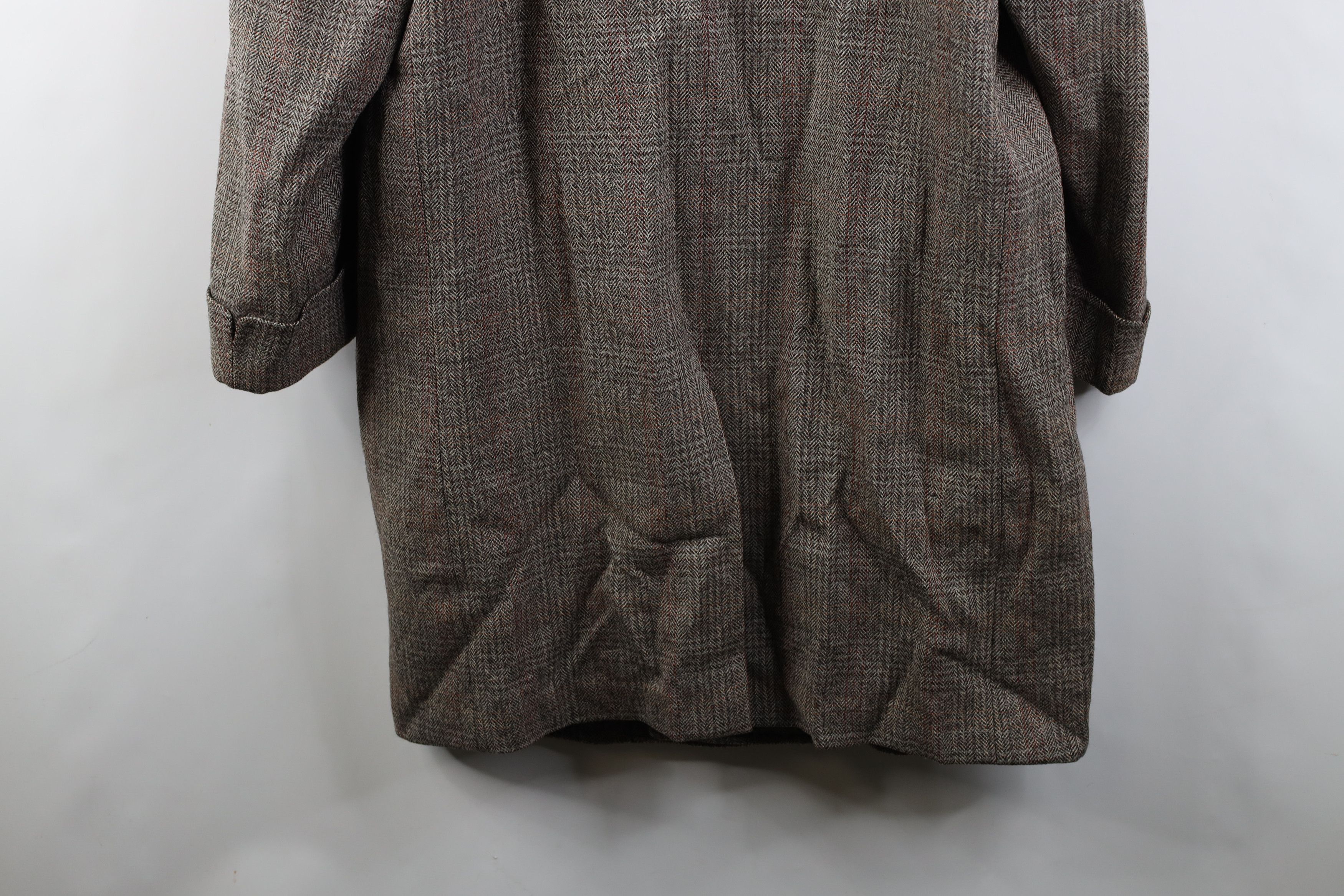 Vintage Vintage 40s 50s Streetwear Wool Tweed Overcoat Jacket USA Size US L / EU 52-54 / 3 - 16 Thumbnail