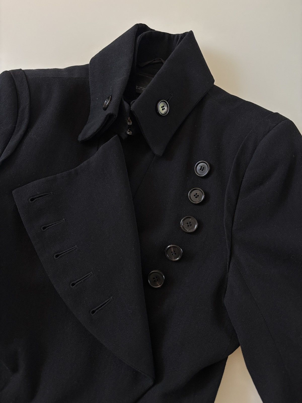 Ann Demeulemeester Ann Demeulemeester AW03 Asymmetrical Fencing Jacket Size US S / EU 44-46 / 1 - 8 Thumbnail