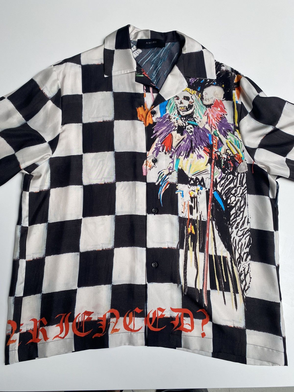 Amiri × Wes Lang AMIRI & WES LANG SILK SKULL PRINT BOWLING SHIRT FROM AW22 Size US L / EU 52-54 / 3 - 1 Thumbnail