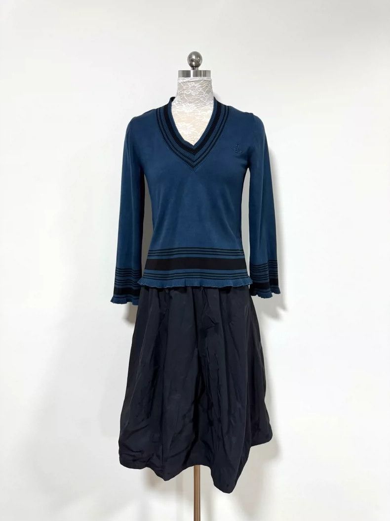 Vivienne Westwood Vivienne Westwood size3 Blue and black striped college styl Size M / US 6-8 / IT 42-44 - 1 Thumbnail