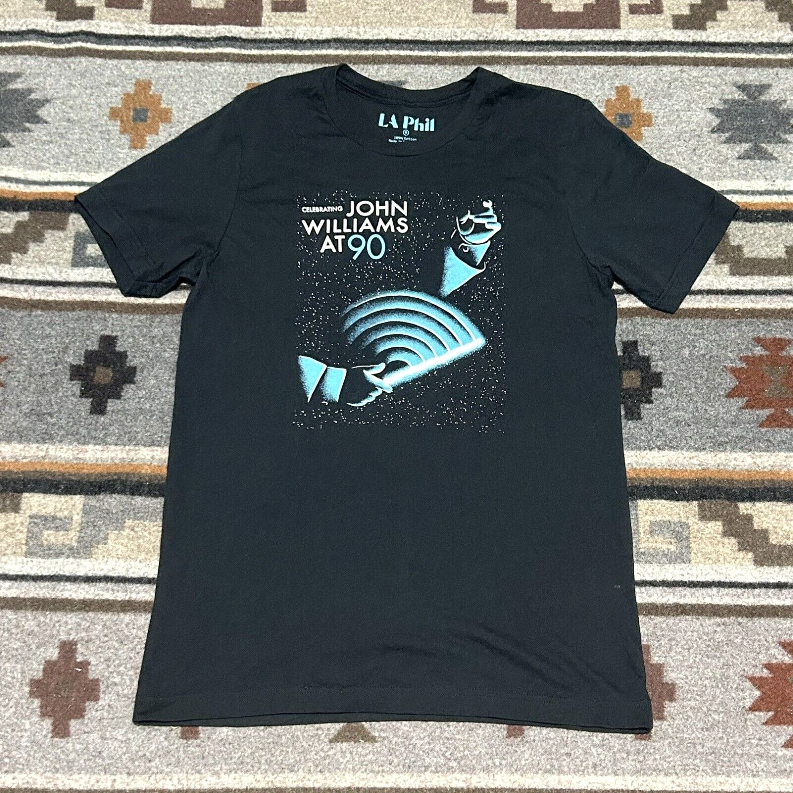 image of Vintage John Williams Hollywood Bowl 2022 Concert La Phil Philharmonic T-Shirt Size Medium in White