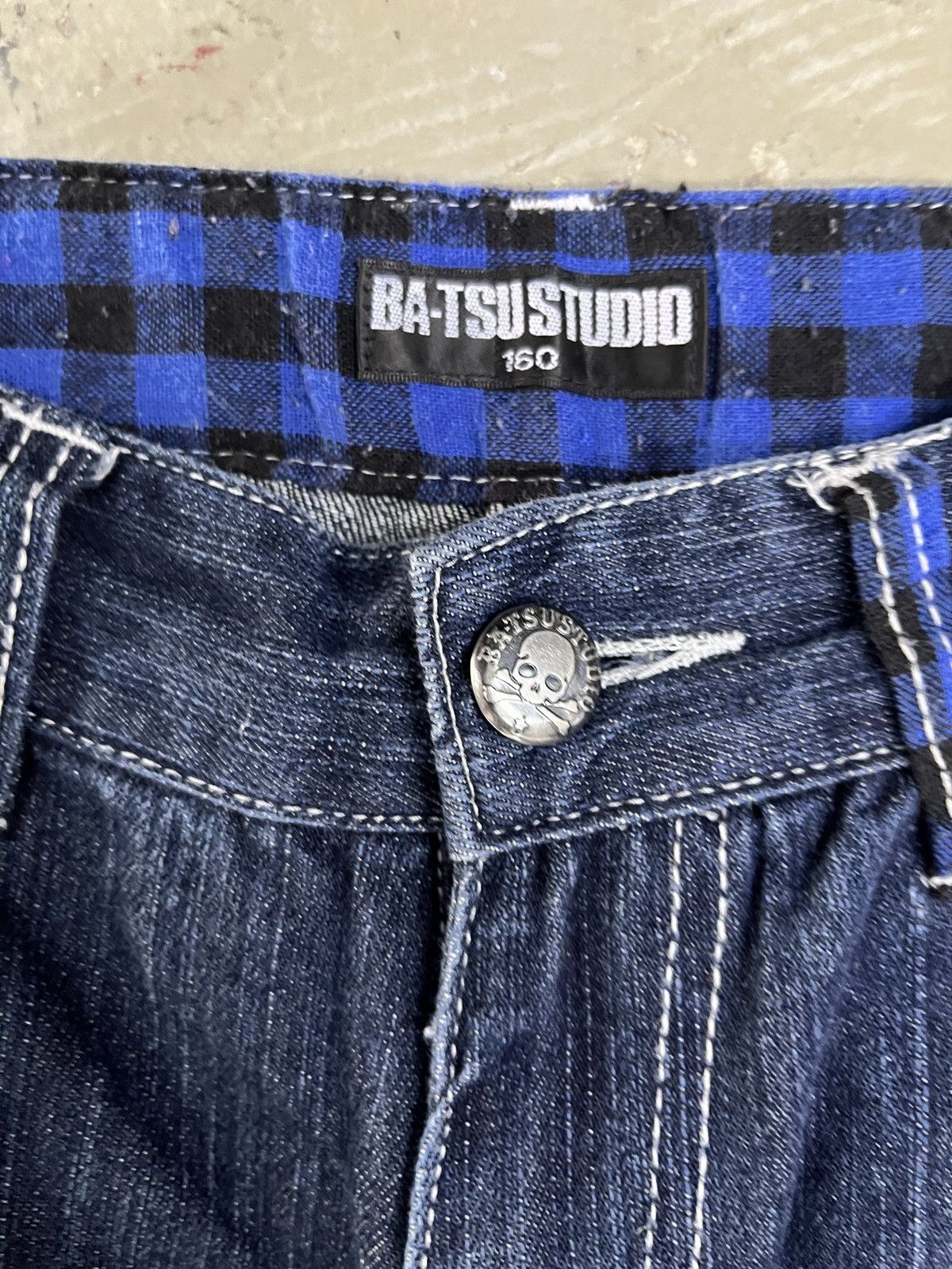 Number (N)ine 90's Batsu Distressed Punk Kurt Cobain Style Patchwork Jeans Size US 28 / EU 44 - 6 Thumbnail