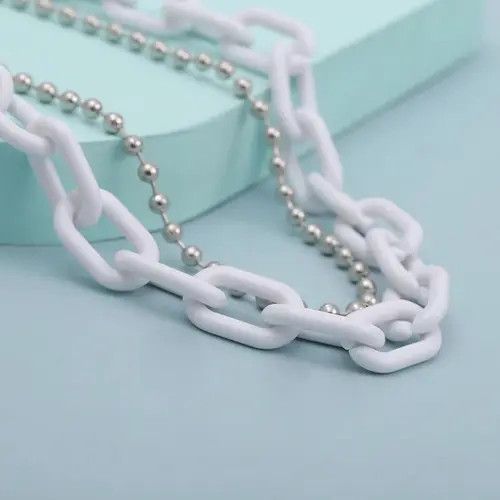 Jewelry 2 Layer Waist Belt Pant Acrylic Chains Size ONE SIZE - 3 Thumbnail