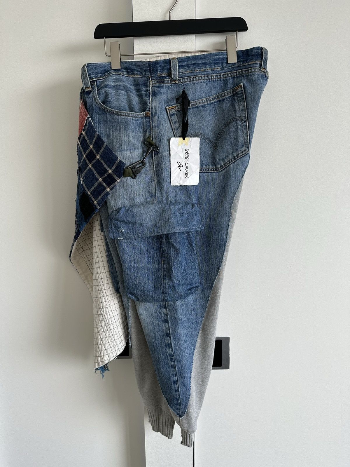 Greg Lauren Stitchwork Denim Wrap Jogger Pant Size 4 Size US 38 / EU 54 - 6 Thumbnail