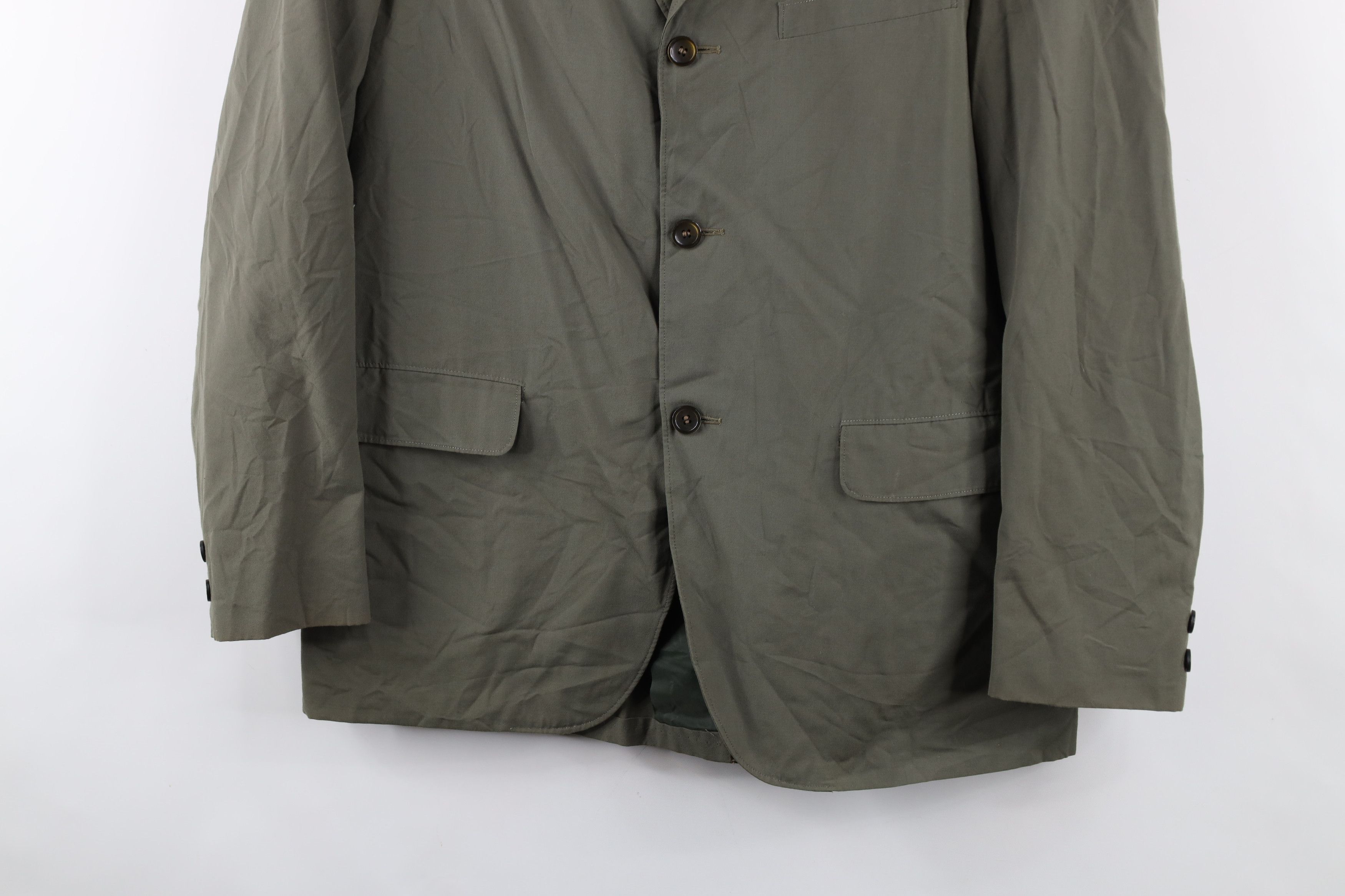 Vintage Vintage 50s Rockabilly Suit Coat Jacket Blazer Green USA Size US L / EU 52-54 / 3 - 3 Thumbnail