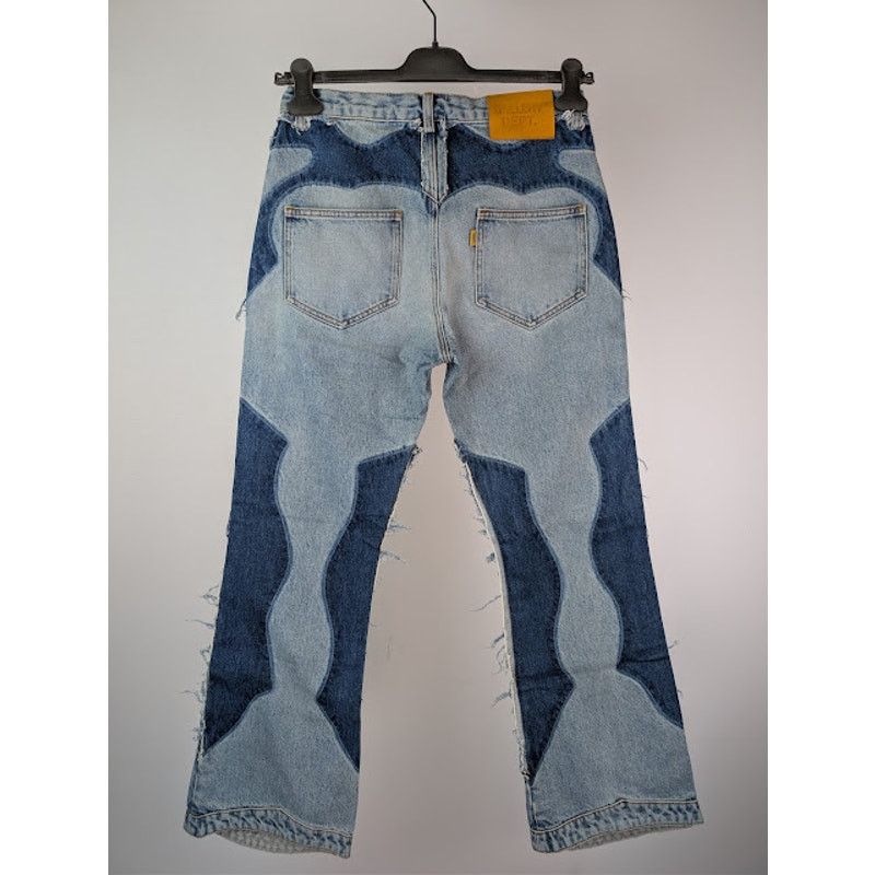 Gallery Dept. o1rshd1 Patchwork Flared Denim Jeans in Indigo Blue Size US 30 / EU 46 - 12 Thumbnail