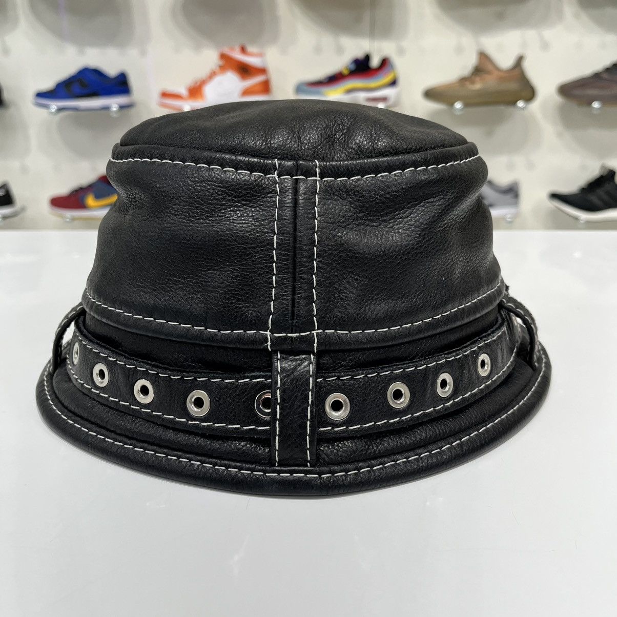 Other 730la Leather Bucket Hat Black Worn By Gunna, Young Thug Size ONE SIZE - 3 Thumbnail