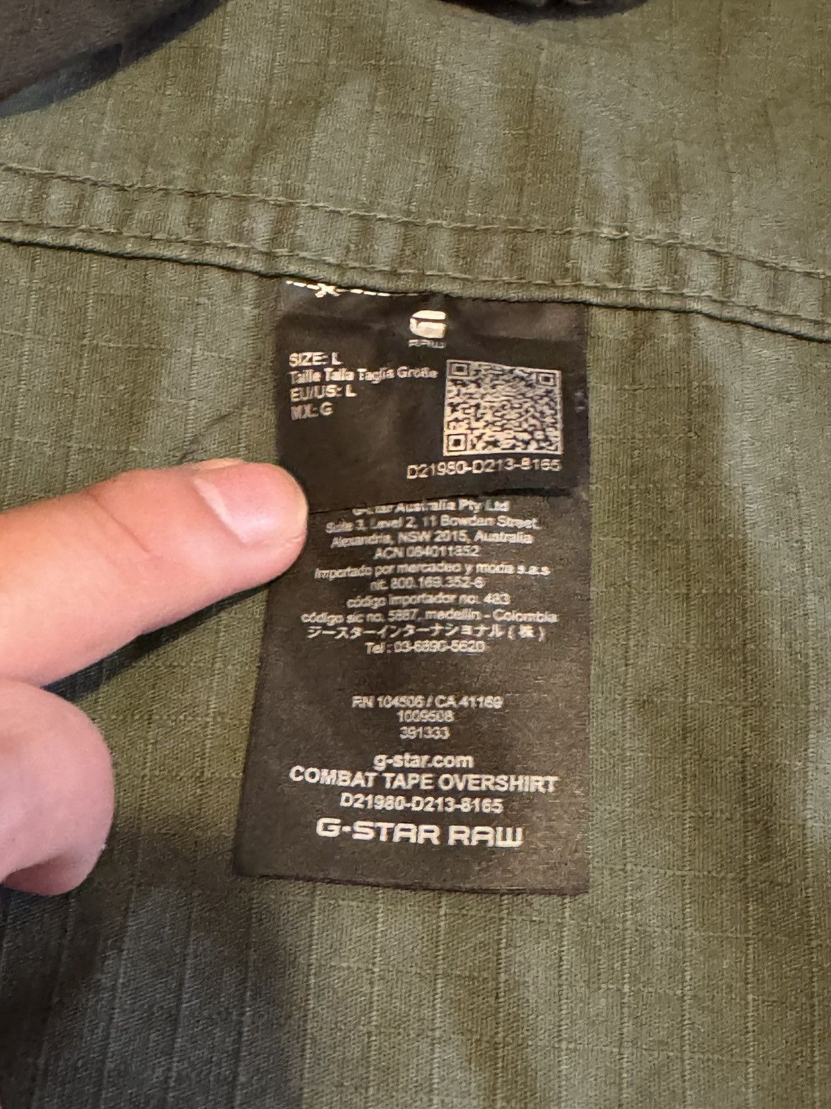 G-Star G star Raw jacket - Combat Tape Overshirt LARGE Size US L / EU 52-54 / 3 - 6 Thumbnail