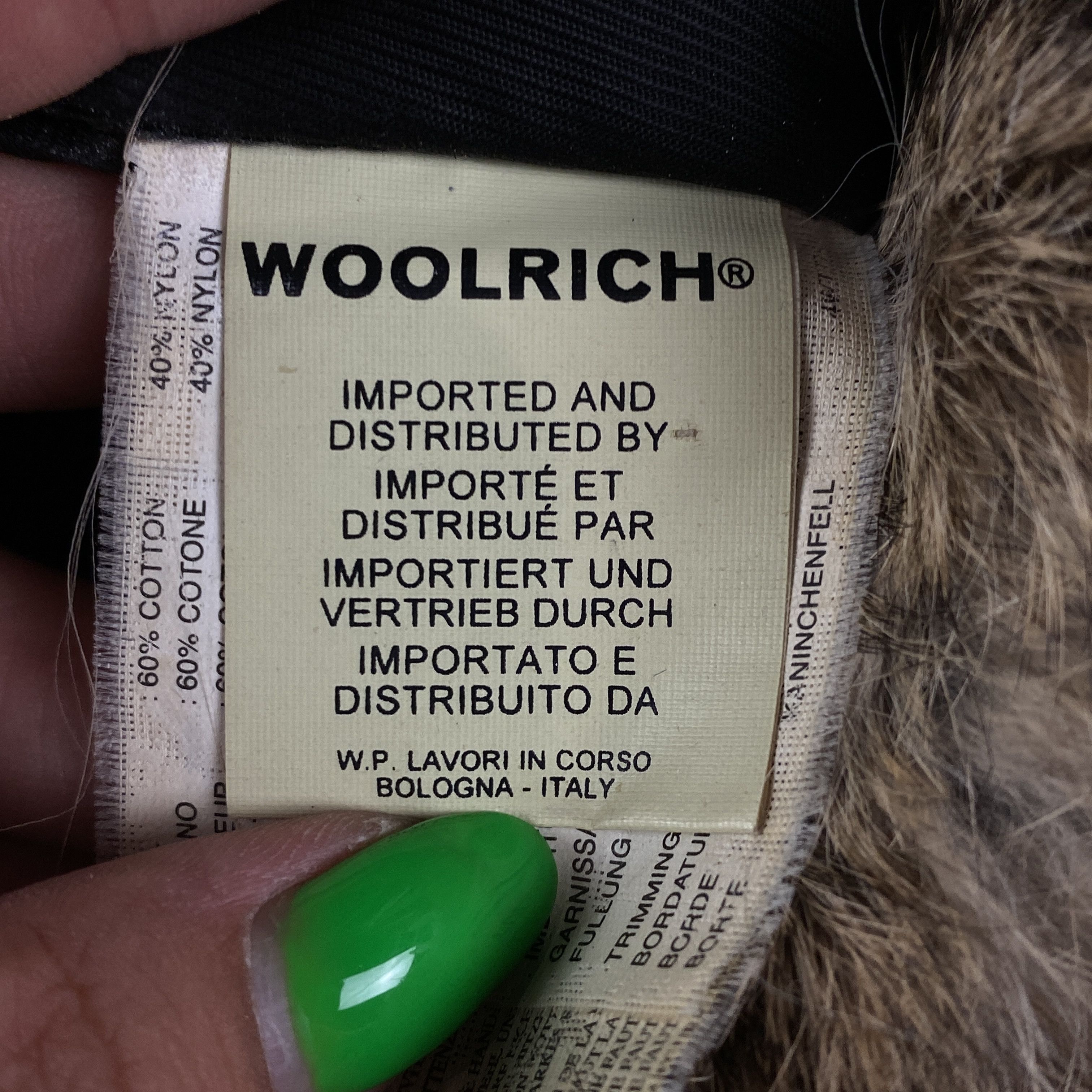 Woolrich Woolen Mills Mens Fur Lined Hat With Ear Flaps Woolrich Size M Cotton Size 32 - 9 Thumbnail